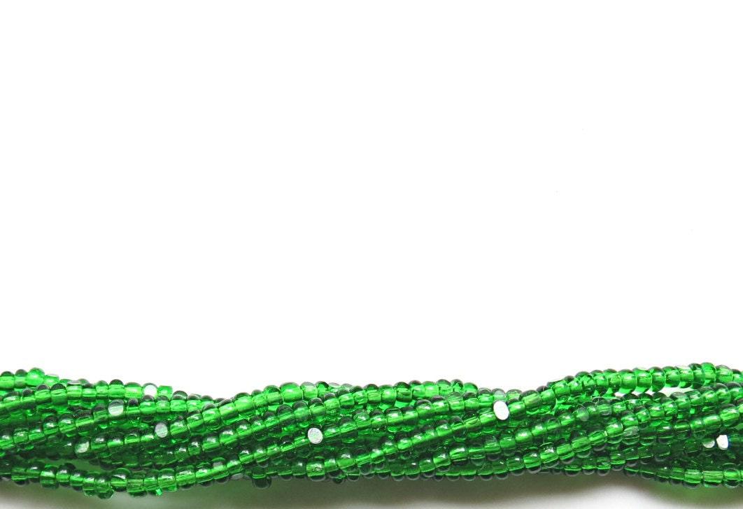 11/0 Charlotte Cut Beads Light Emerald 10/20/50/250/500 grams (10 grams 1300 Pieces) PREMIUM SEED Beads