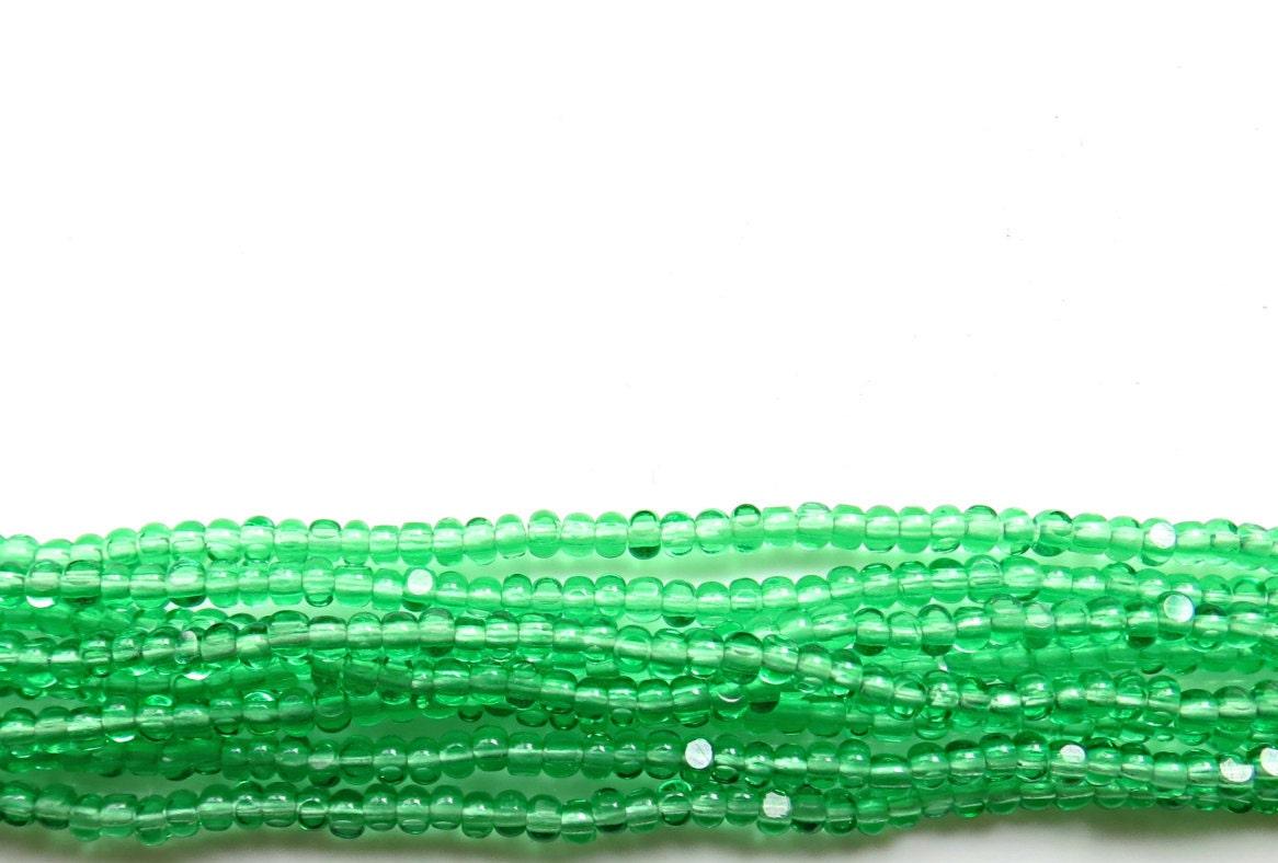 11/0 Charlotte true Cut Beads Light Green Transparent 10/20/50/250/500 Grams (10 Grams 1300 Pieces)