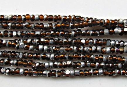 11/0 Charlotte true Cut Beads Patina Transparent Smoke Topaz Silver 10/20/50/250/500 Grams