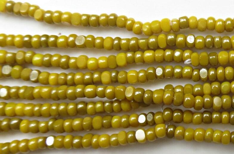 11/0 Charlotte true Cut Beads Ionized Yellow Opaque 10/20/50/250/500 Grams rare supplies jewelry