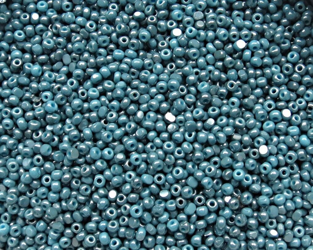 11/0 Charlotte true Cut Beads Ionized Turquoise Opaque 10/20/50/250/500 Grams embroidery materials, jewelry making, vintage beads, rare