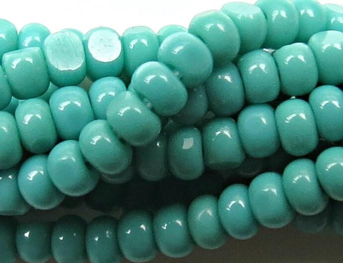 11/0 Hanks Charlotte Cut Beads 63130 Opaque Aqua Green 1/5/25/50/100 Hanks 2.0mm glass beads, jewelry supply, findings, craft supply vintage