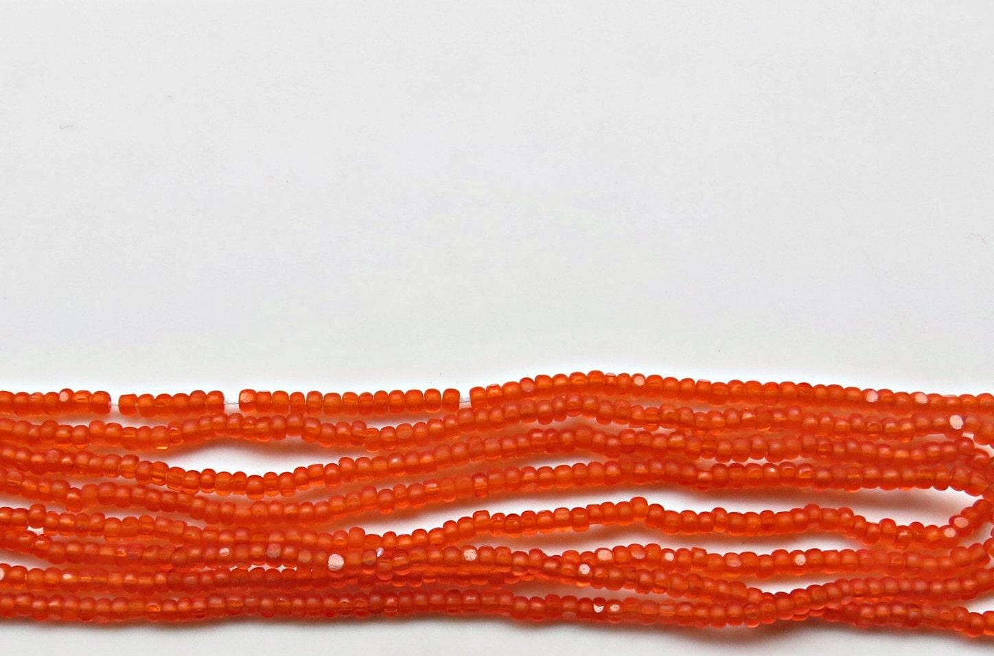 11/0 Charlotte true Cut Beads Frosted Orange 10/20/50/250/500Grams (10 Grams 1300 Pieces)