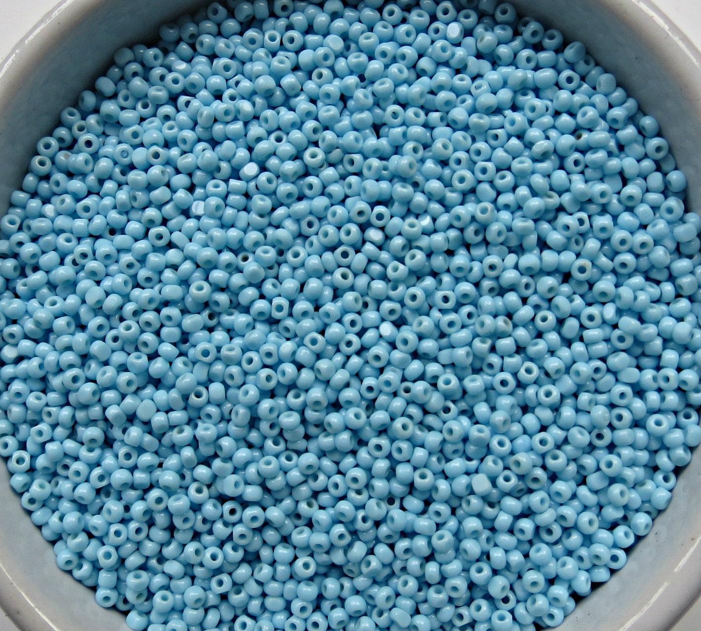 13/0 Charlotte true Cut Beads Opaque Powder Turquoise 5/10/20/50/250/500 Grams PREMIUM SEED BEADSembroidery materials, jewelry making