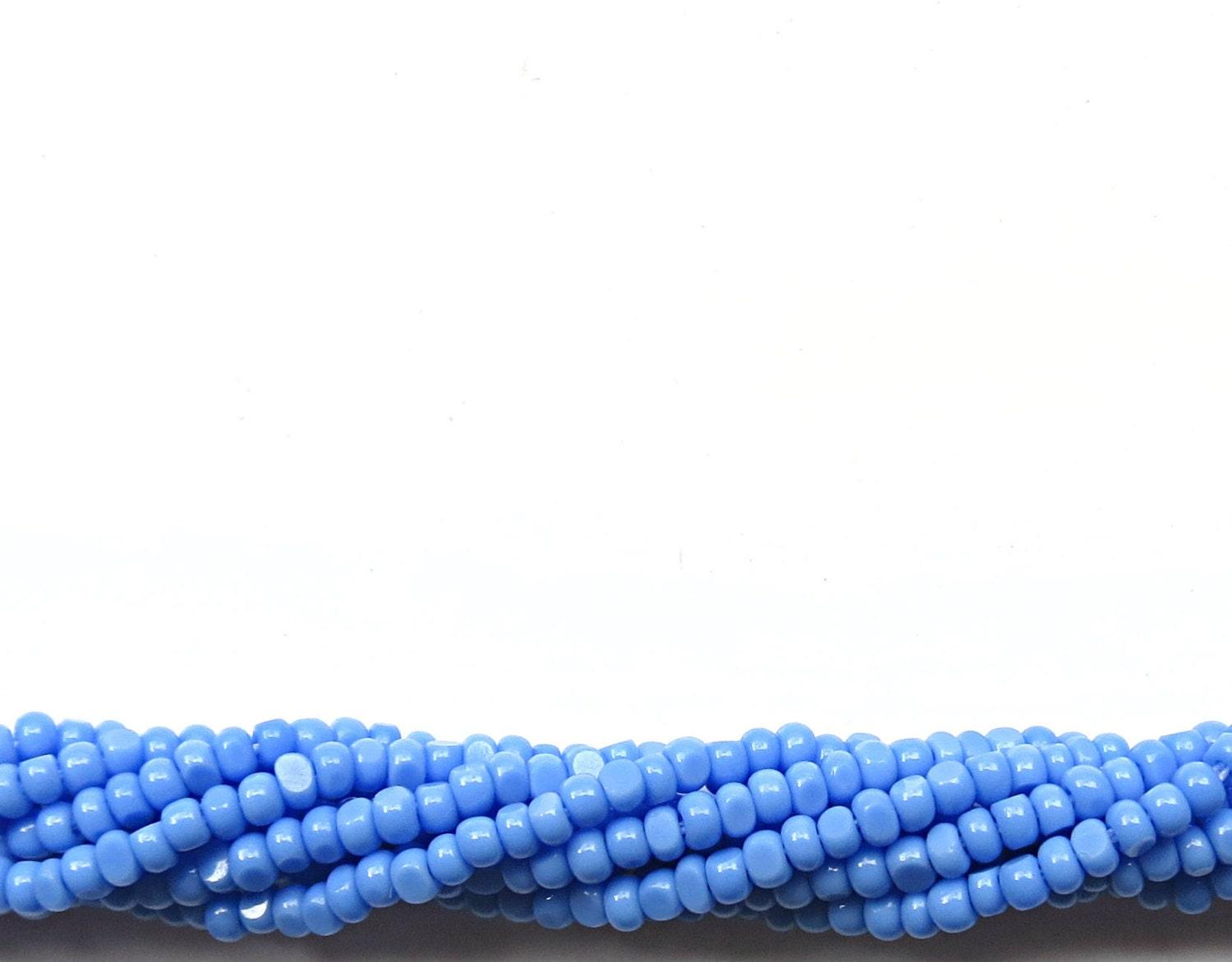 11/0 Hanks Charlotte Cut Beads 33020 Light Sapphire (Opaque) 1/5/25/50/100 Hanks 2.0mm glass beads, jewelry supply, findings, craft supply