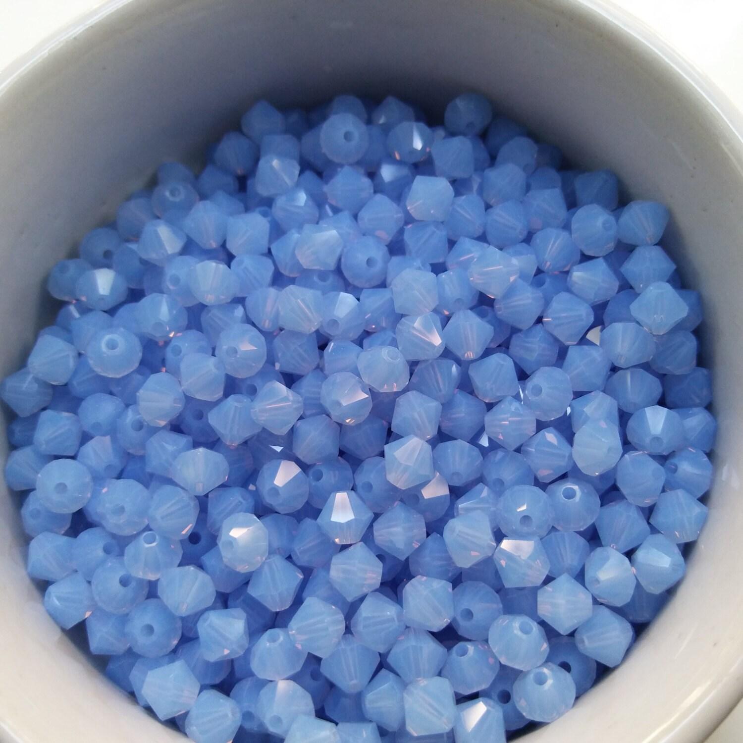 4/5mm Air Blue Opal Swarovski Bicone Cuts 12/36/72/144/432/720 Pieces (285) jewelry making beads PREMIUM MATERIALS findings quality supplies