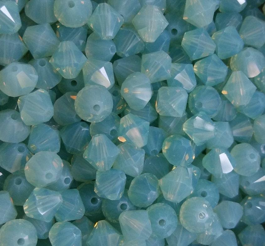 6/8 MM Pacific Opal Swarovski Bicone Beads 12/24/36/72/144/288 Pieces (390) Jewelry making