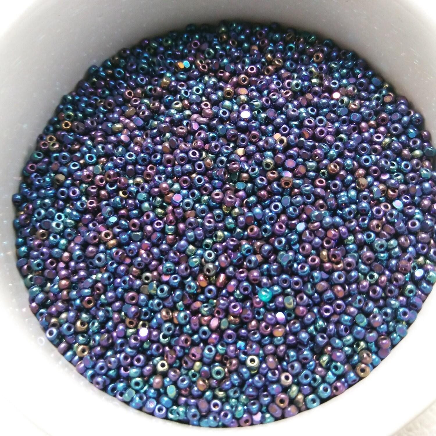13/0 Charlotte Cut Beads Metallic IRIS 5/10/20/50/250/500 Grams native supplies, jewelry making, embroidery materials, vintage beads,