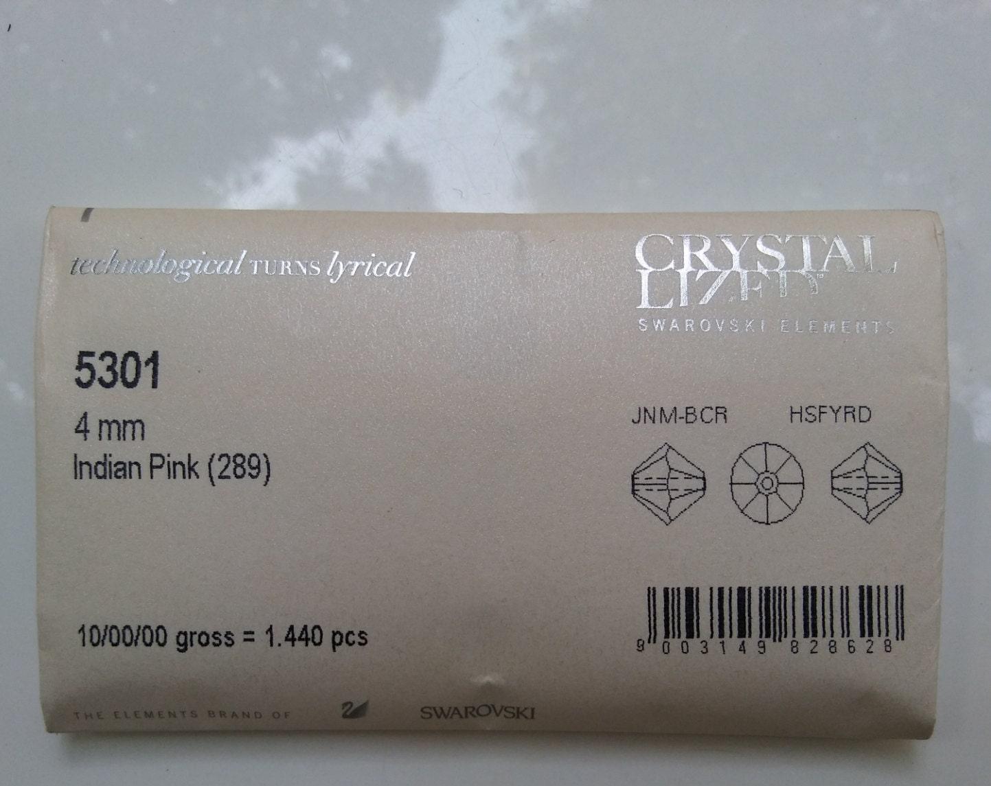 4mm Indian Pink Swarovski Bicone beads 36/72/144/432/720 Pieces (289) embroidery materials, jewelry making, craft supplies, decorations