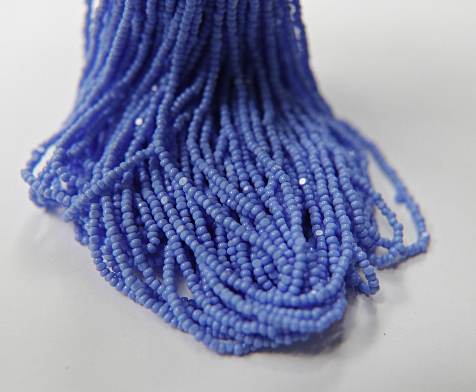11/0 Hanks Charlotte Cut Beads 33020 Light Sapphire (Opaque) 1/5/25/50/100 Hanks 2.0mm glass beads, jewelry supply, findings, craft supply
