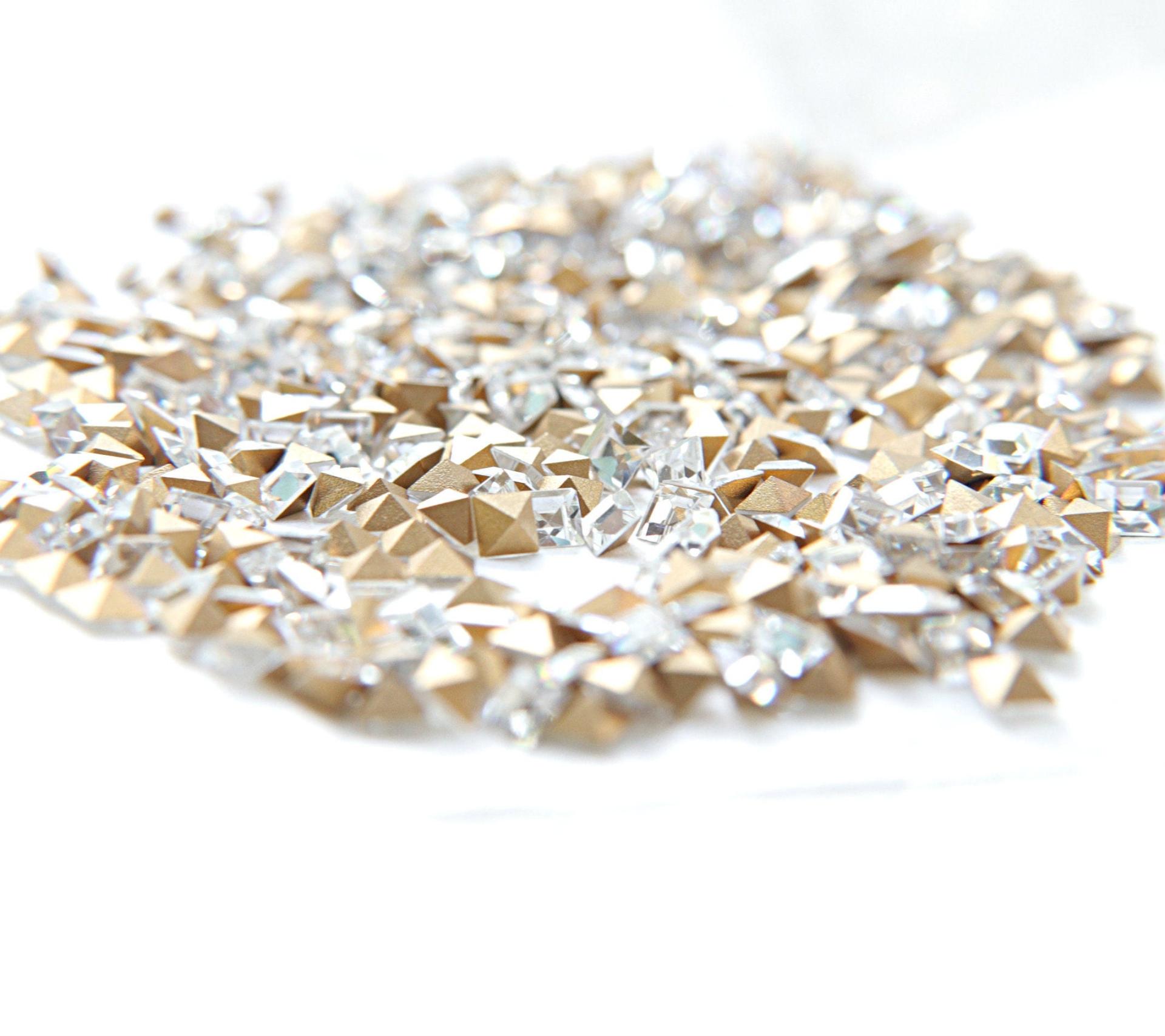 Preciosa 3/4 MM Square Fancy Stone Crystal 12/36/144/720 Pieces gemstones, jewlery making, cubic zirconium, princess cut, vintage findings