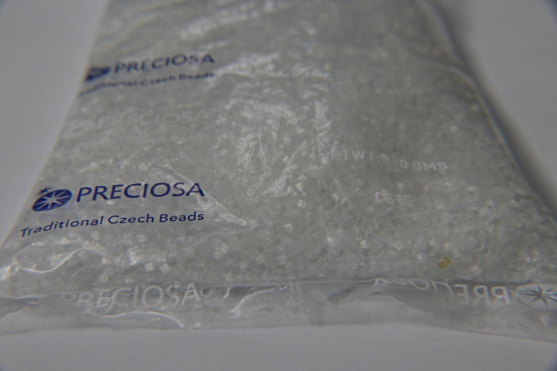11/0 2 Cuts Satin White Preciosa Czech Beads 50/100/500 Grams Jewelry making beads, vintage beads, premium, supply, wedding embroidery, rare