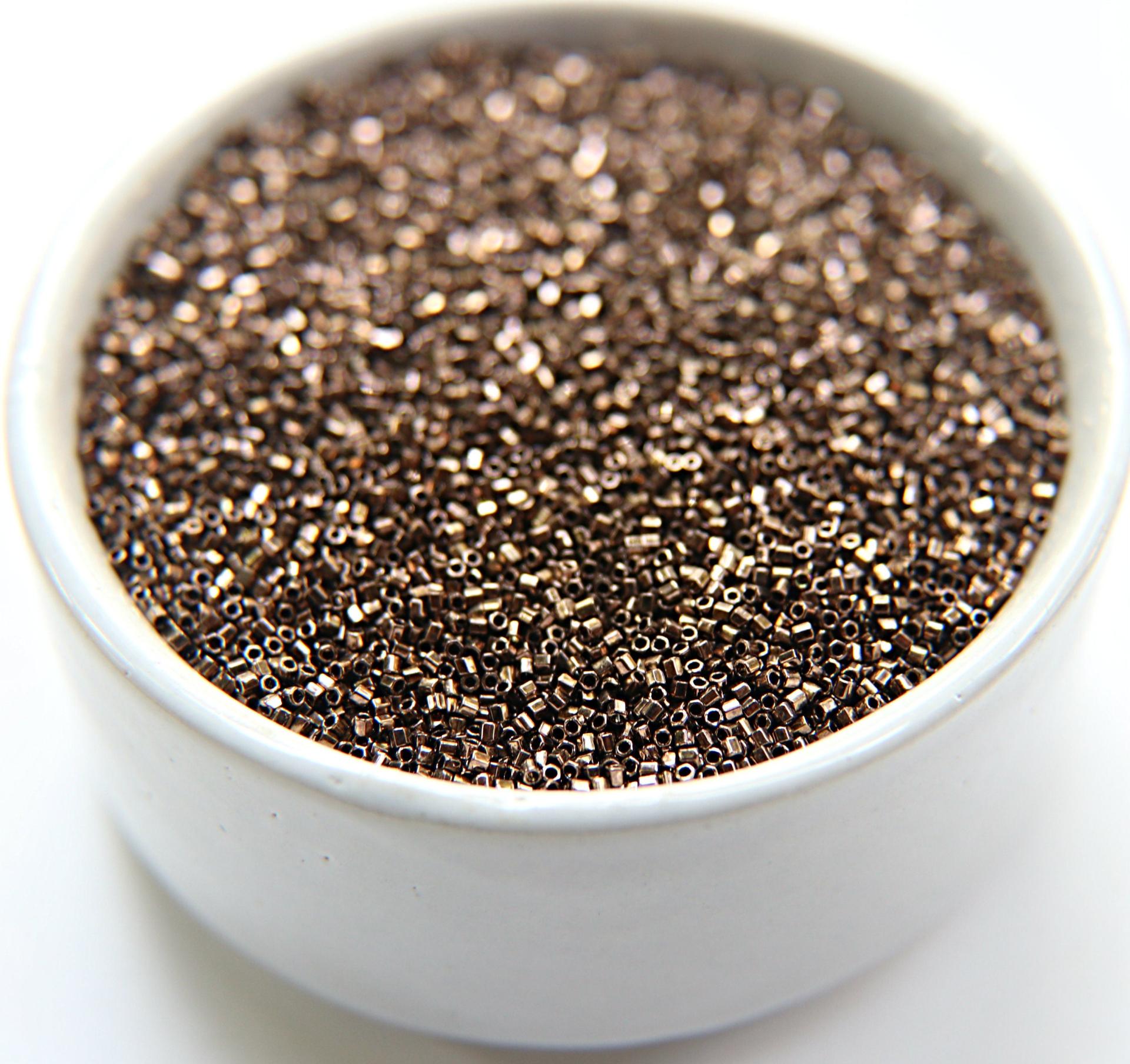 Miyuki Delica Hex Cut small Metallic Dark Bronze Japanese Beads 10/20/50/100 Grams Premium Materials
