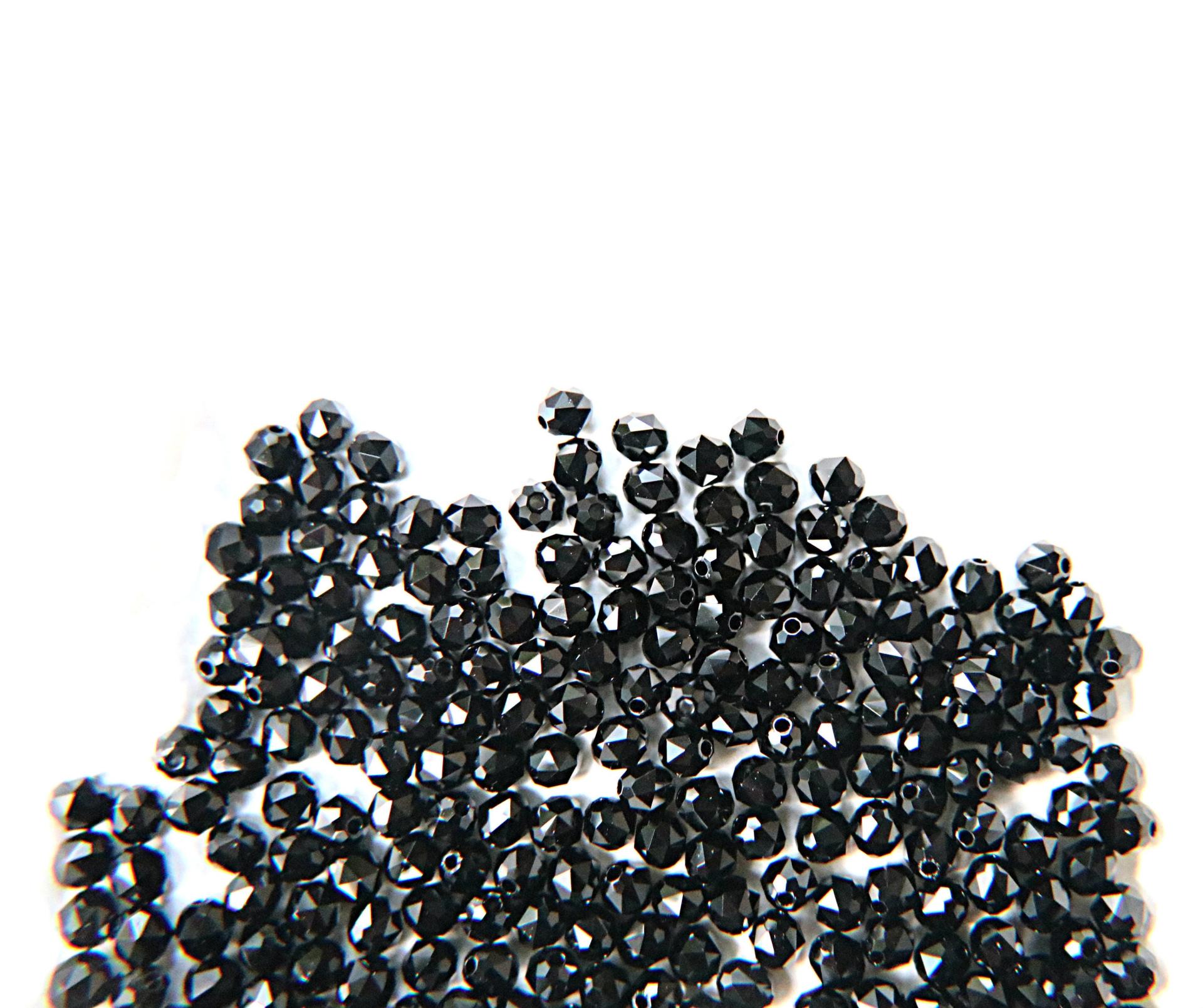4mm Swarovski JET Beads 5025 Faceted Oval Bead 6/12/36/72/144/288/720/1440 Pieces Jewelry making beads