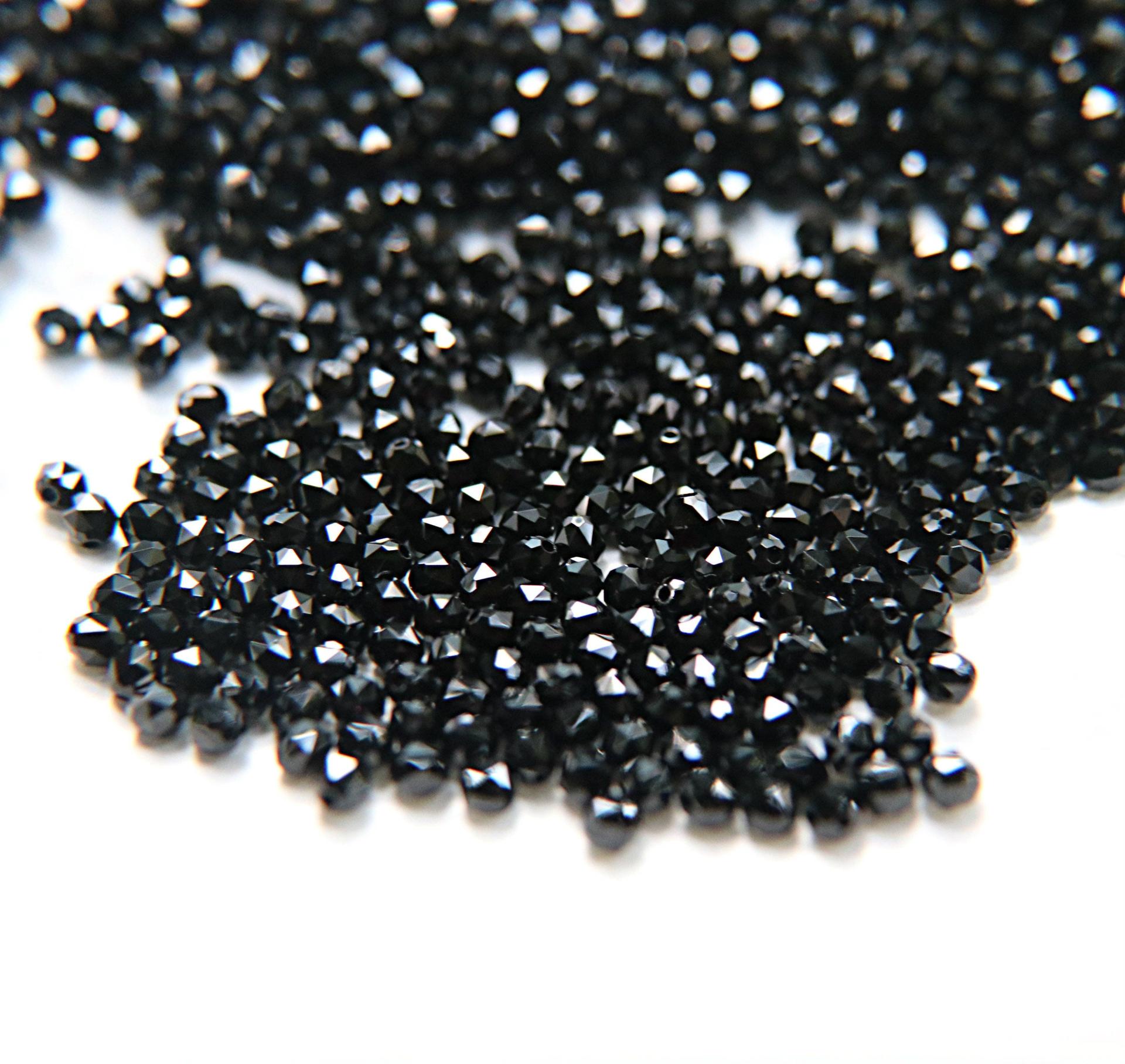 4mm Swarovski JET Beads 5025 Faceted Oval Bead 6/12/36/72/144/288/720/1440 Pieces Jewelry making beads