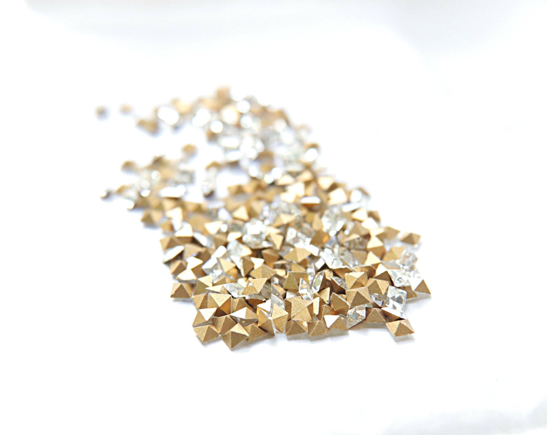 Preciosa 3/4 MM Square Fancy Stone Crystal 12/36/144/720 Pieces gemstones, jewlery making, cubic zirconium, princess cut, vintage findings