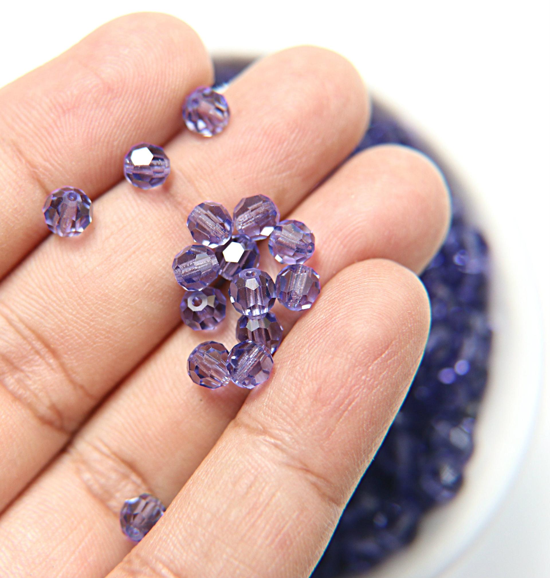 5mm Swarovski Elements Article 5000 Tanzanite Faceted Round Beads 6/12/36/172/44/288/720 Pieces