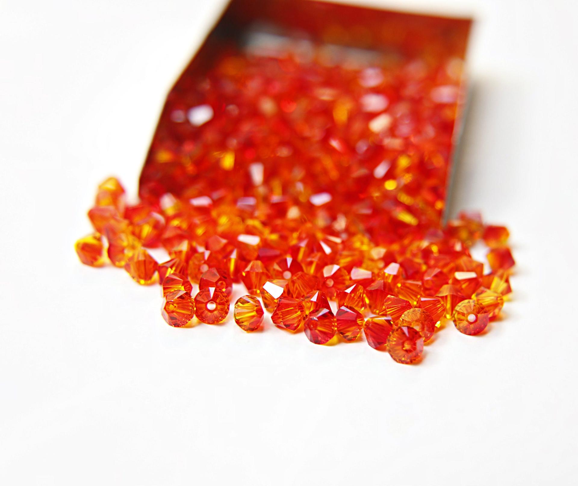 4/5mm Fireopal Swarovski Bicones 12/36/72/144/432/720 Pieces jewelry making beads, rare findings, craft supply, opal beads, gem beads