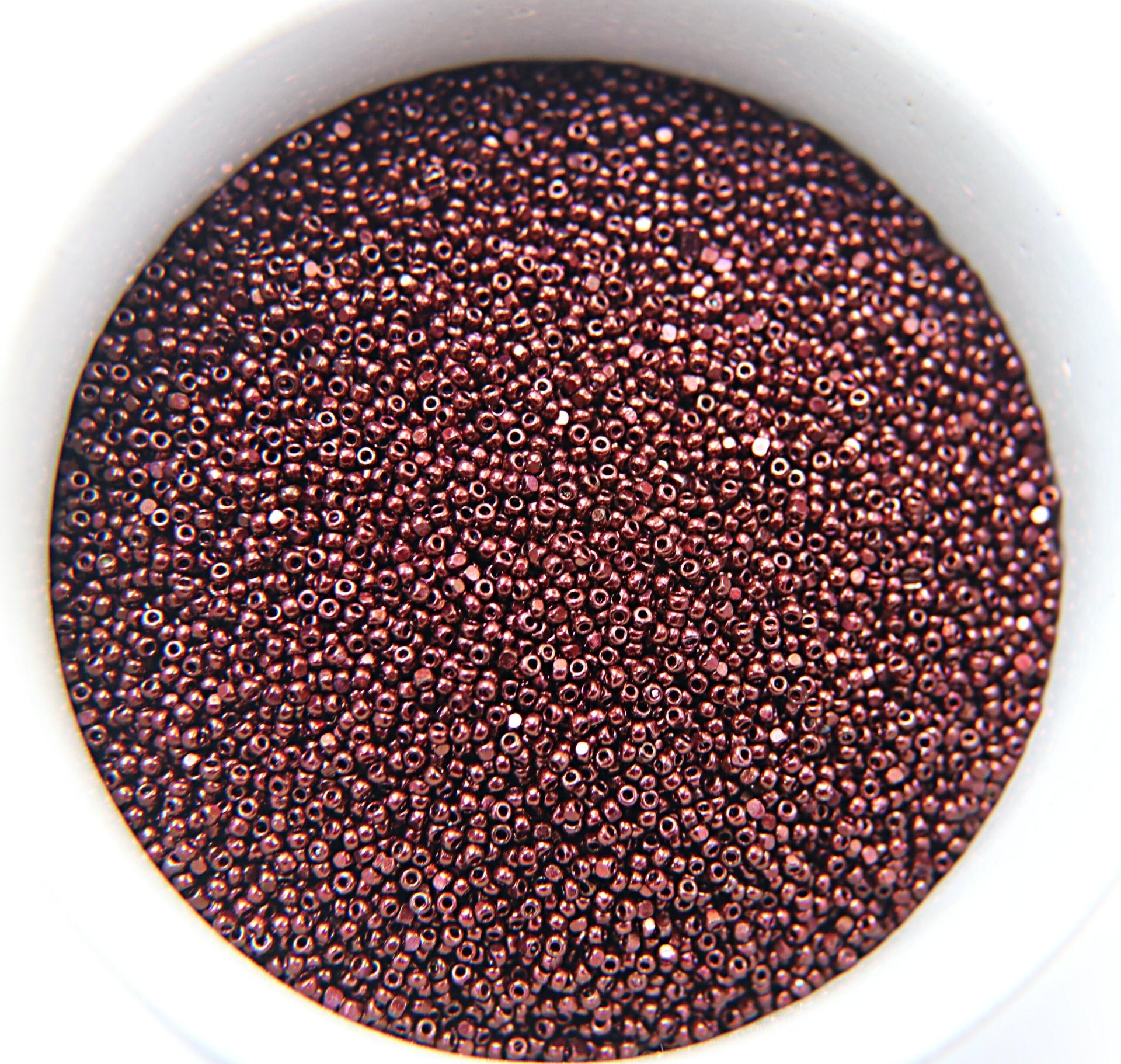 13/0 Charlotte Cut Beads Raspberry Dark Metallic  5/10/20/50/250/500 Grams craft supplies, jewelry making, embroidery materials, vintage
