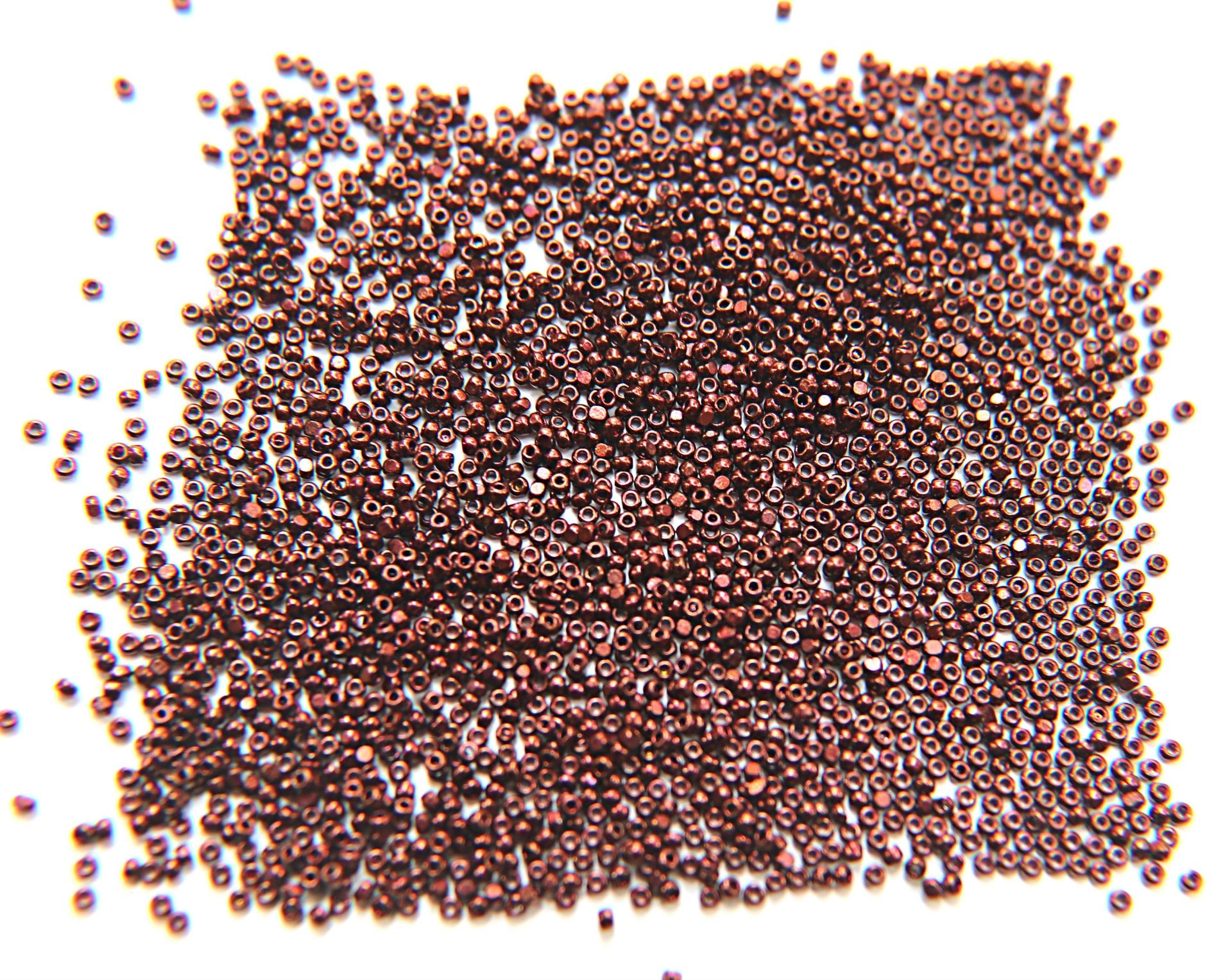 13/0 Charlotte Cut Beads Raspberry Dark Metallic  5/10/20/50/250/500 Grams craft supplies, jewelry making, embroidery materials, vintage