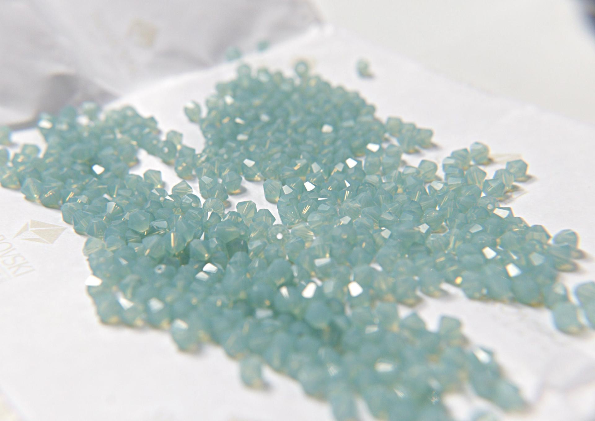 6/8 MM Pacific Opal Swarovski Bicone Beads 12/24/36/72/144/288 Pieces (390) Jewelry making