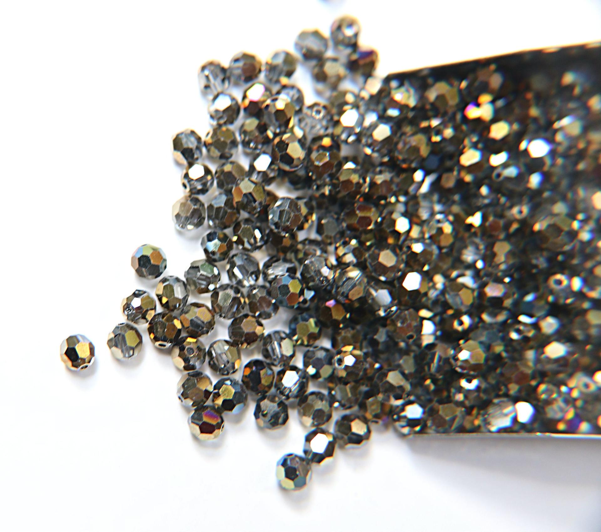 5mm Swarovski Elements Article 5000 Crystal Dorado Faceted Round Beads 6/12/36/172/44/288/720 Pieces