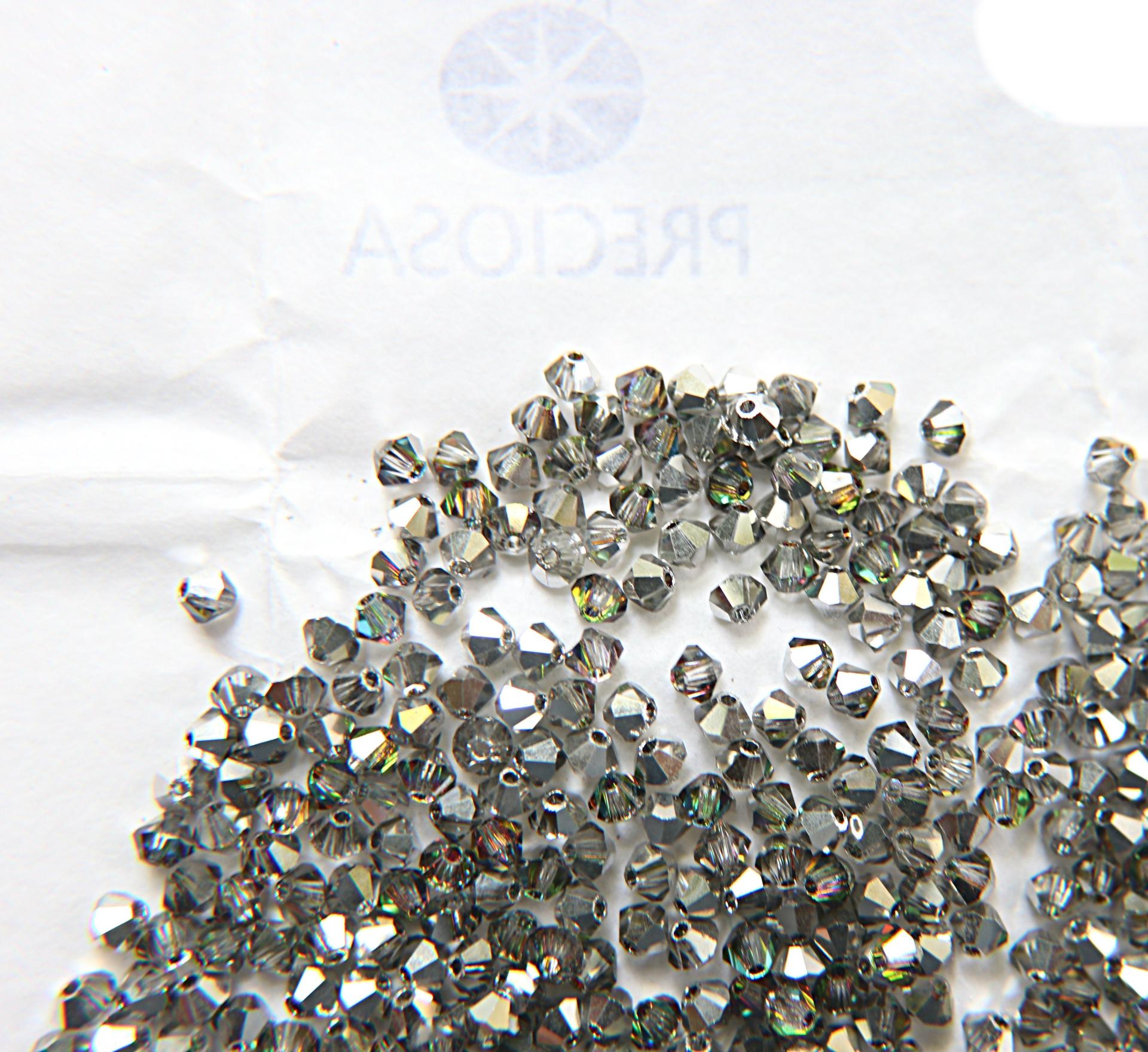 4mm Crystal Vitrail Medium Preciosa Bicones 36/72/144/432/720 Pieces Jewelry making beads, embroidery materials, PREMIUM MATERIALS