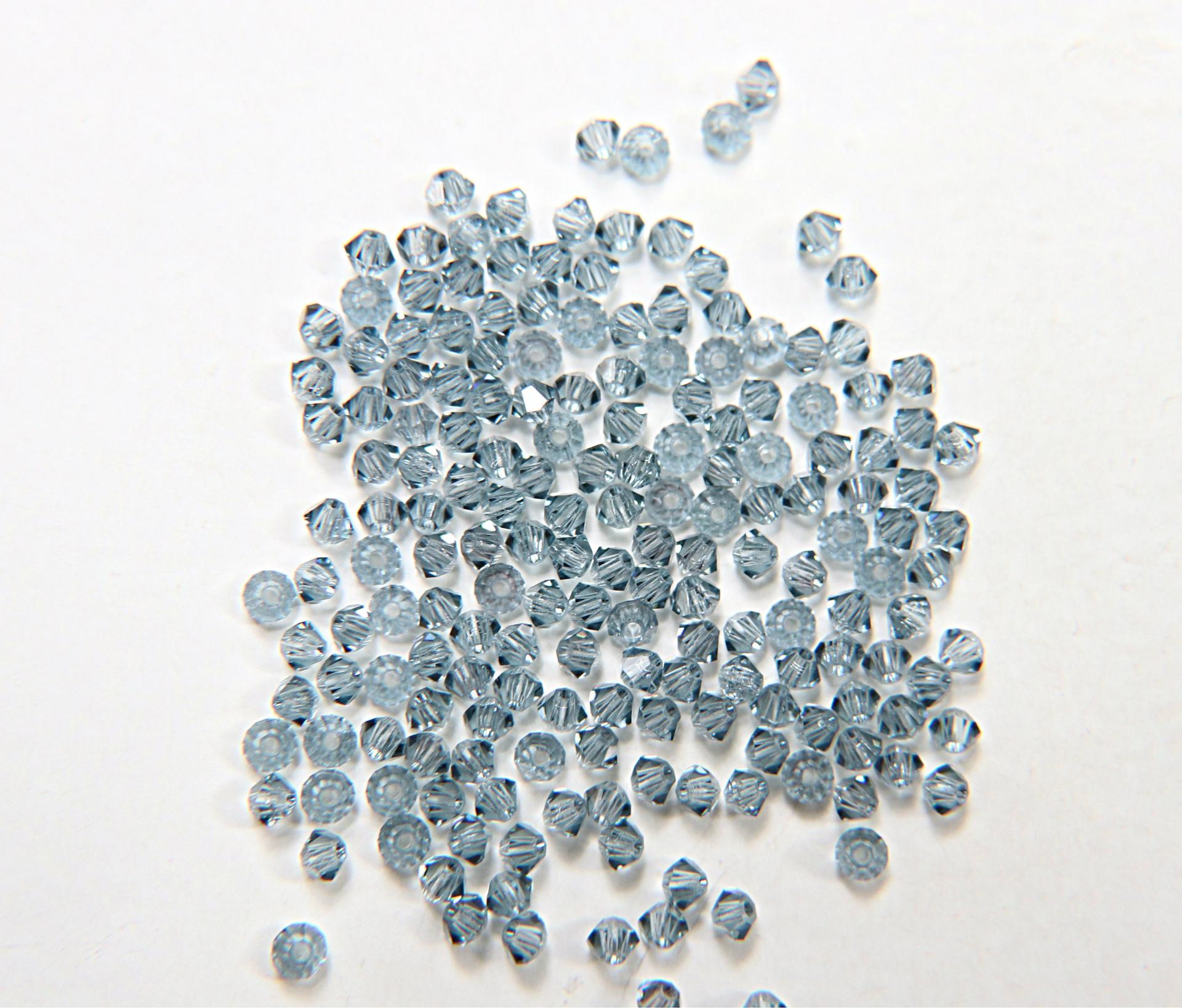 4mm Indian Sapphire Swarovski Bicone loose beads 36/72/144/432/720 Pieces (515) jewelry making beads, couture materials, vintage supplies