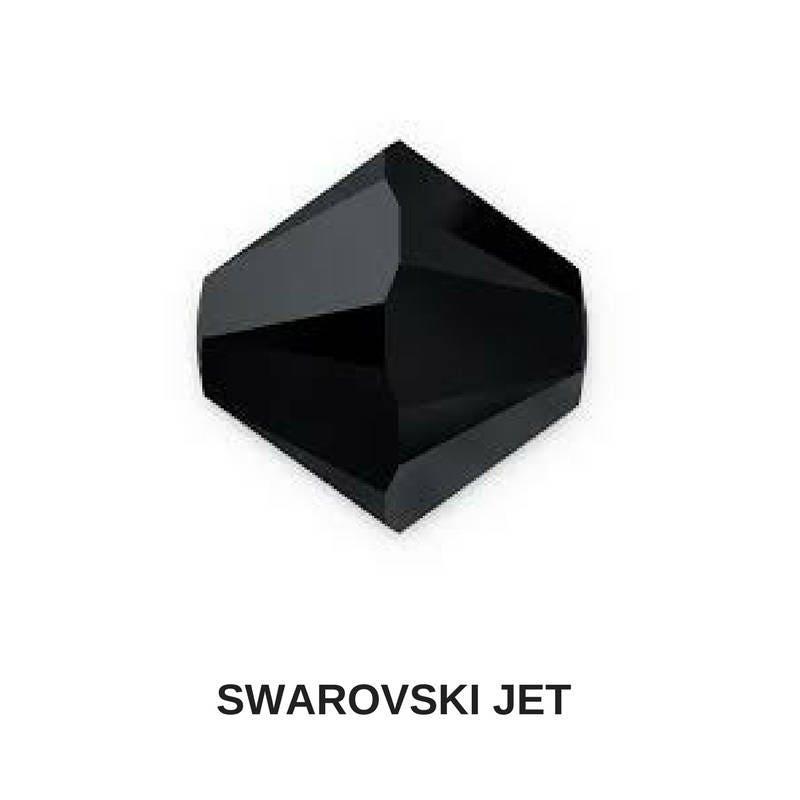 4/5mm Jet Black Swarovski Bicone 12/36/72/144/432/720 Pieces (280) Jewelry making beads, embroidery materials, crystal black