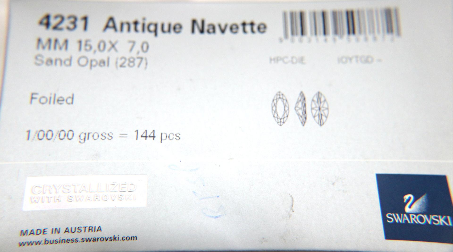 15x7 mm Swarovski fancy Navette in Sand Opal 2/6/24/72 Pieces Jewery making stones