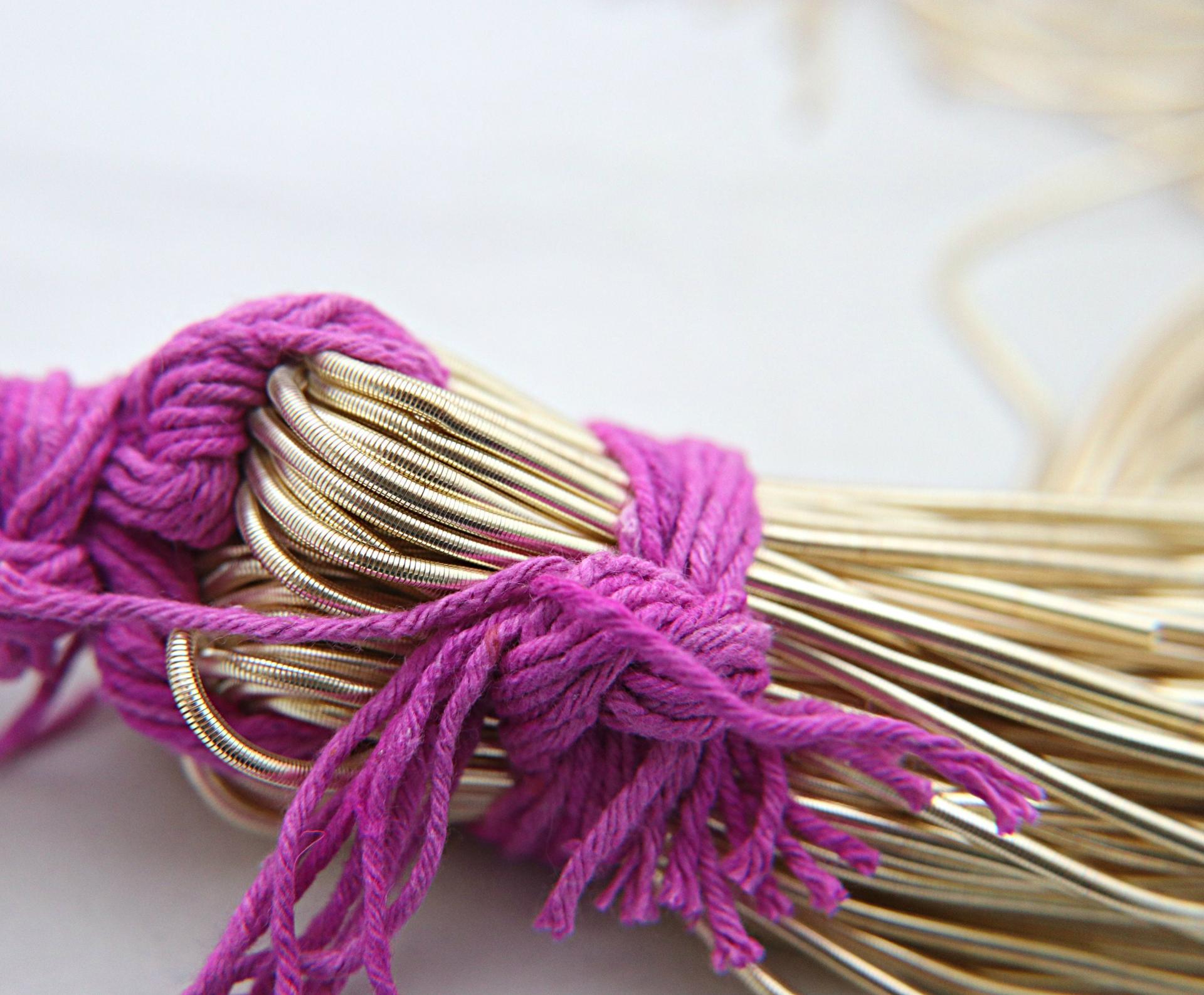 Silver/Gold Gimp french stiff wire 2.2mm French Wire, Bullion Wire, Gimp Wire 50/100/200/400 Grams, embroidery materials, couture