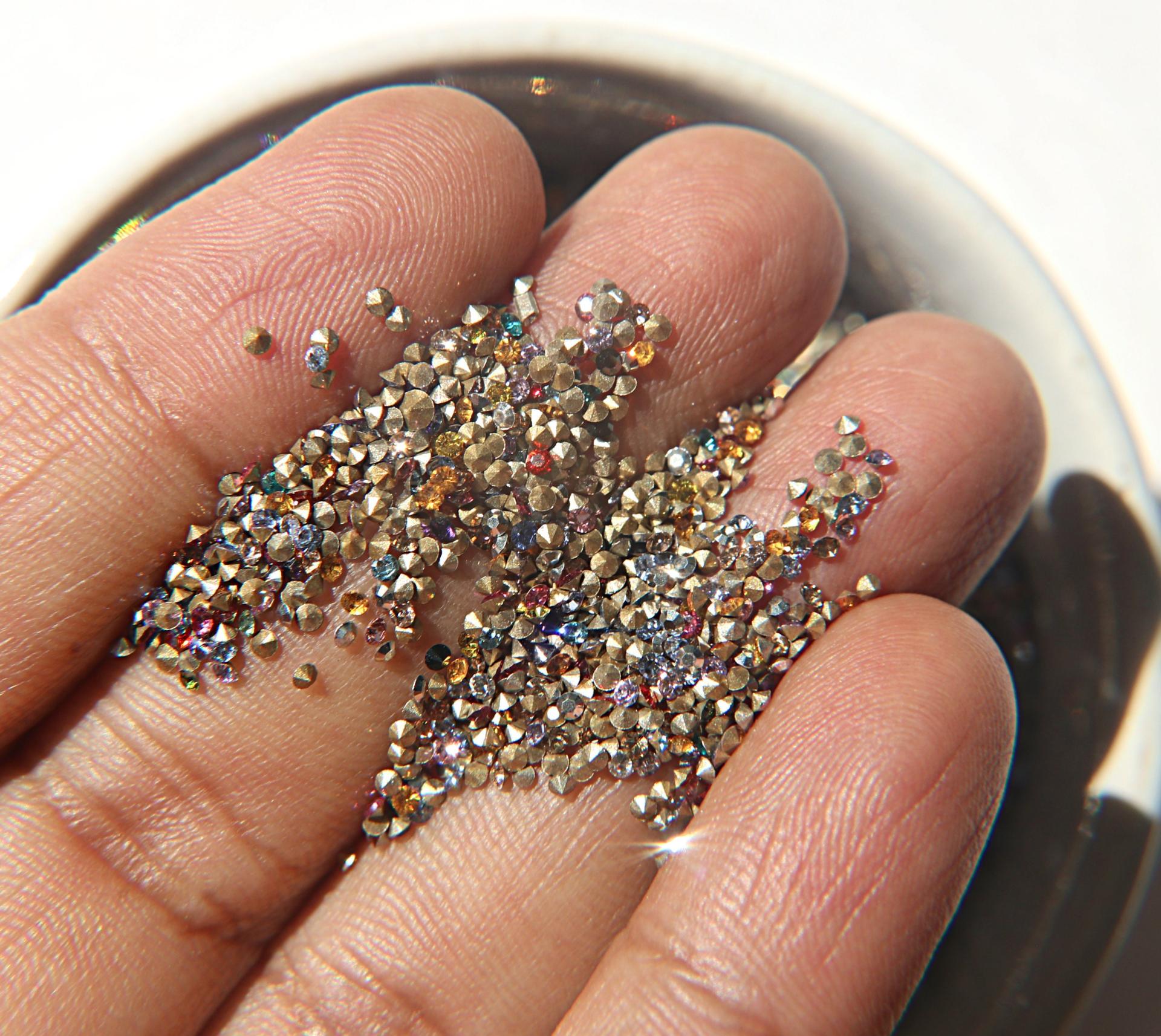 Swarovski Crystal 2SS/PP6 1.3mm Xilion 6 COLORS 1028 Chatons 72/144/720/1440/7200/144000 Pieces Vintage Swarovski, Crystal Clay, nail art