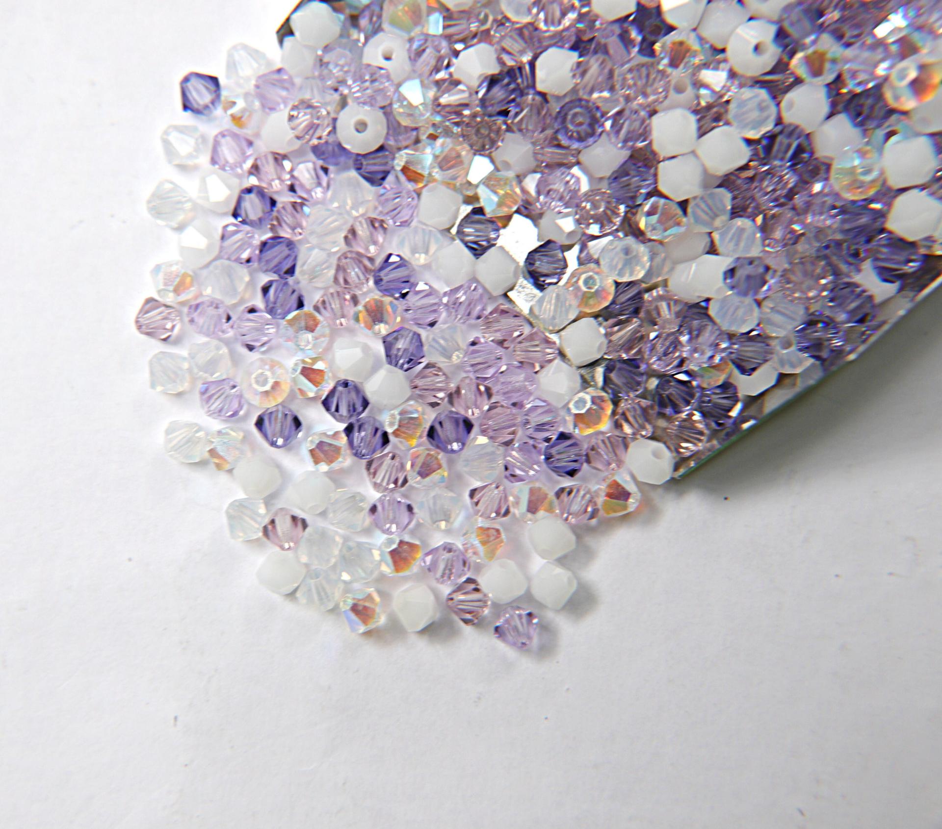 3/4mm Dichondra Designer Mixes Swarovski Bicone beads 36/72/144/432/720 Pieces loose beads, mix beads, embroidery materials, craft supplies