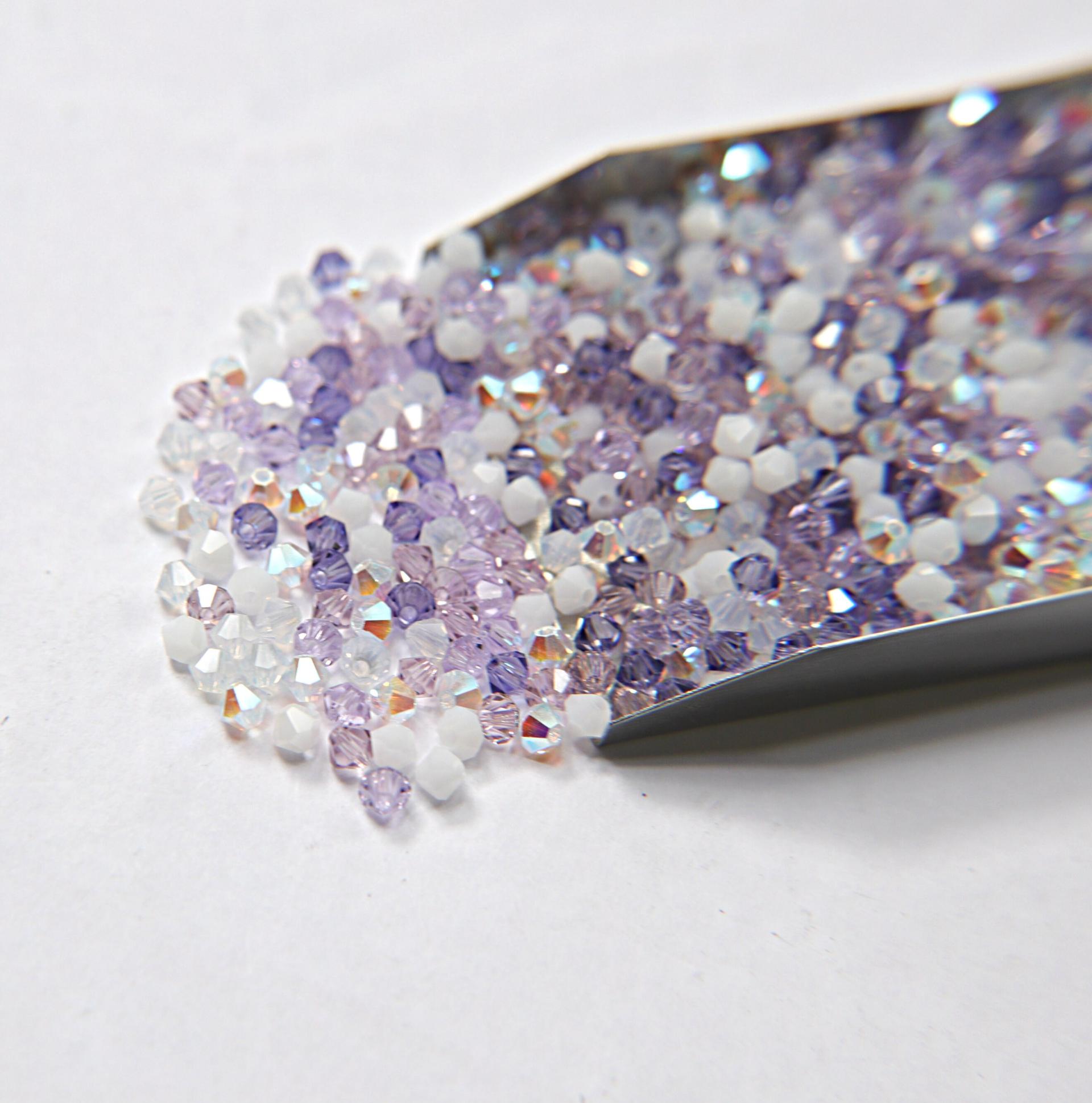 3/4mm Dichondra Designer Mixes Swarovski Bicone beads 36/72/144/432/720 Pieces loose beads, mix beads, embroidery materials, craft supplies