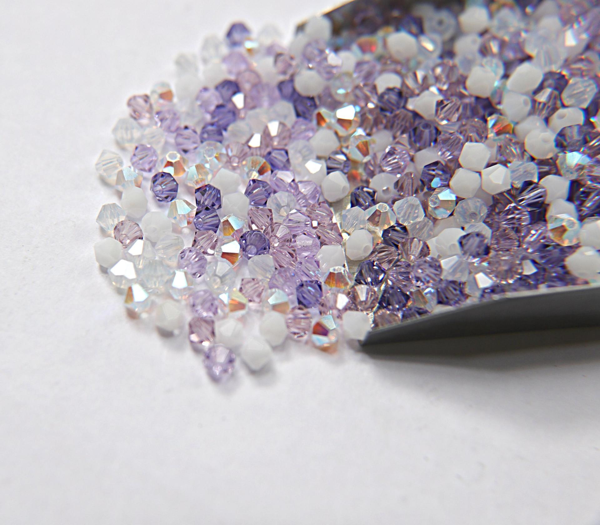 3/4mm Dichondra Designer Mixes Swarovski Bicone beads 36/72/144/432/720 Pieces loose beads, mix beads, embroidery materials, craft supplies