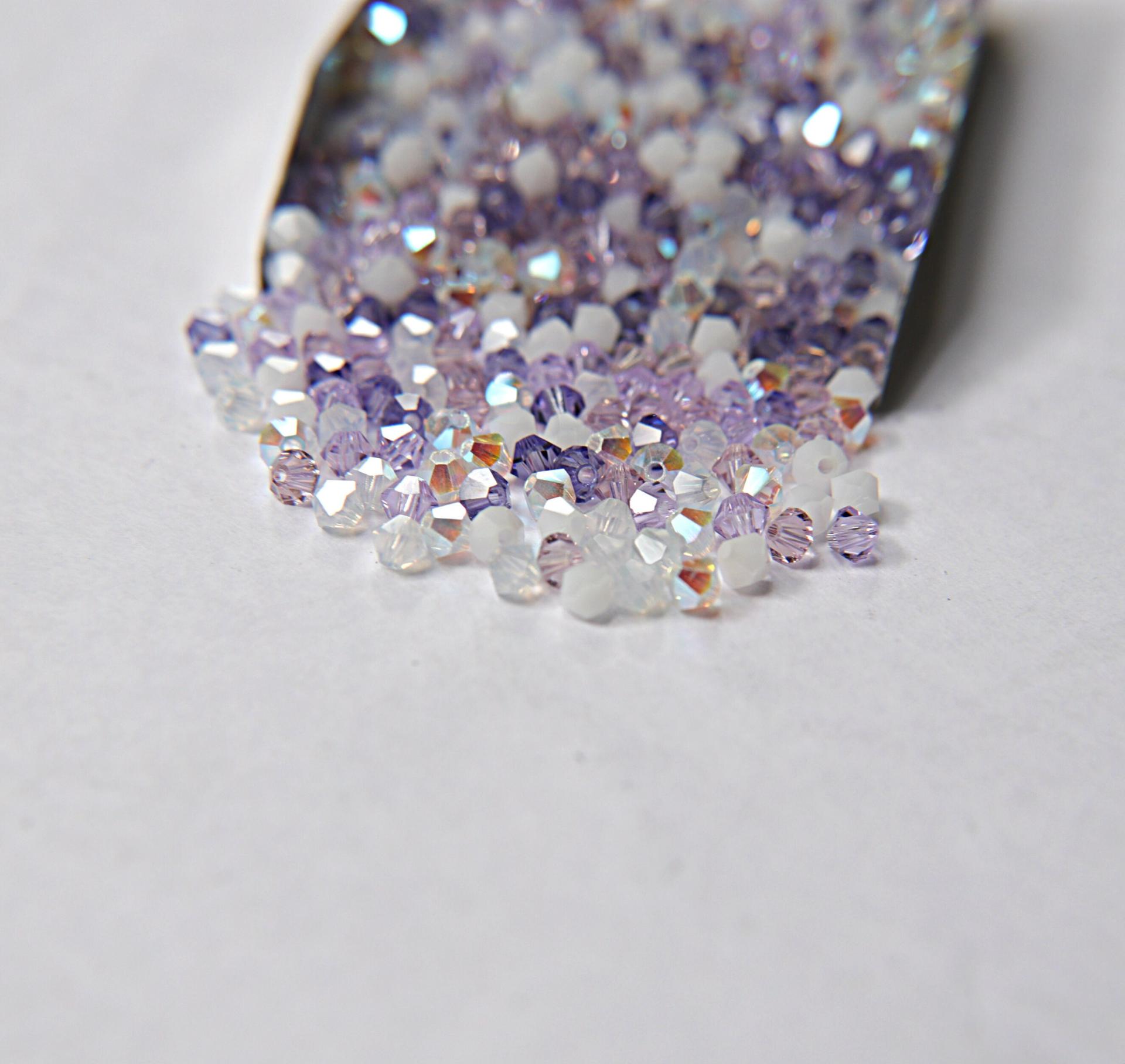 3/4mm Dichondra Designer Mixes Swarovski Bicone beads 36/72/144/432/720 Pieces loose beads, mix beads, embroidery materials, craft supplies
