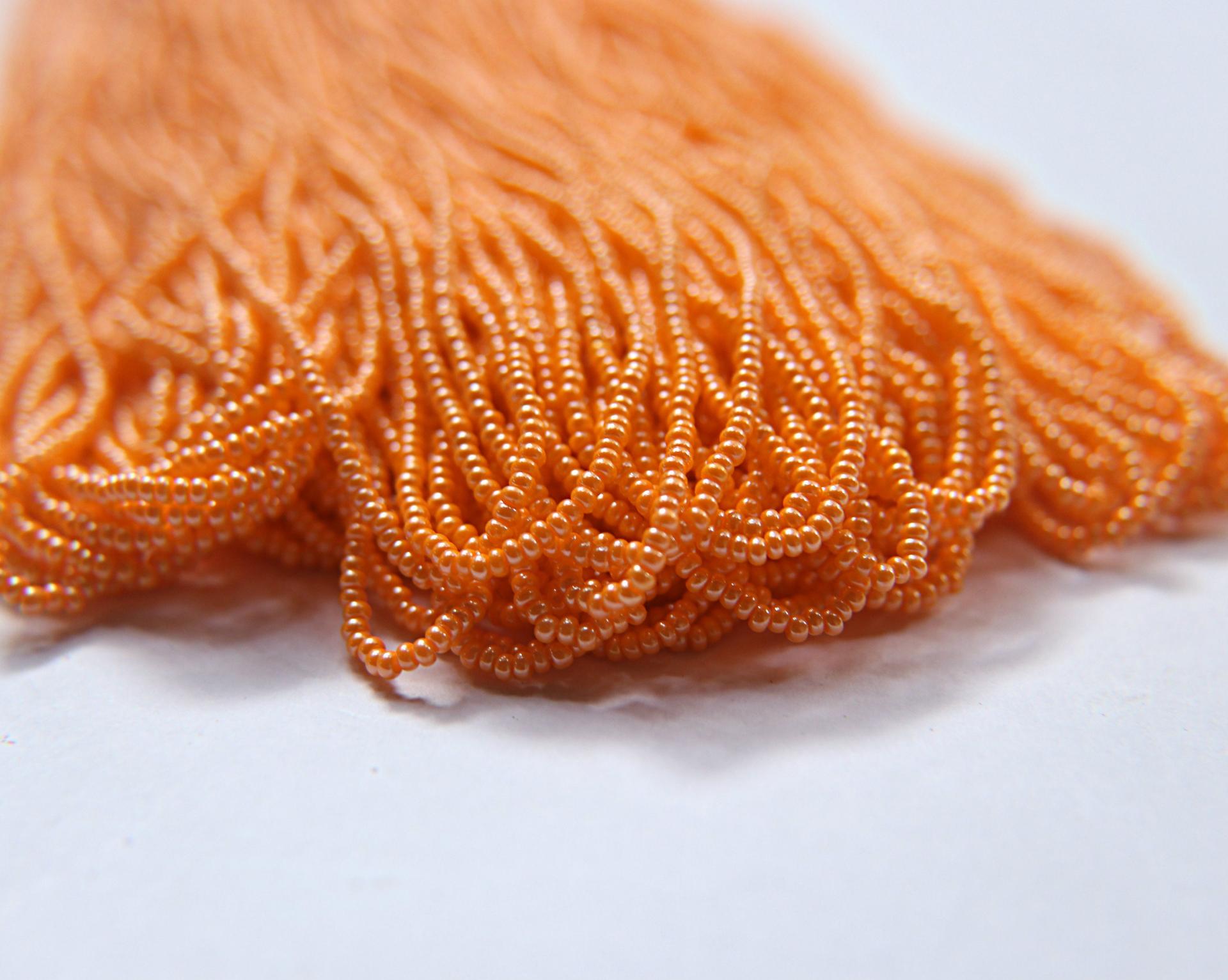 11/0 Czech Seed Bead Light Orange Luster 1/5/25/50/100  Full hanks Preciosa Ornella loose beads, mix beads, embroidery materials, craft