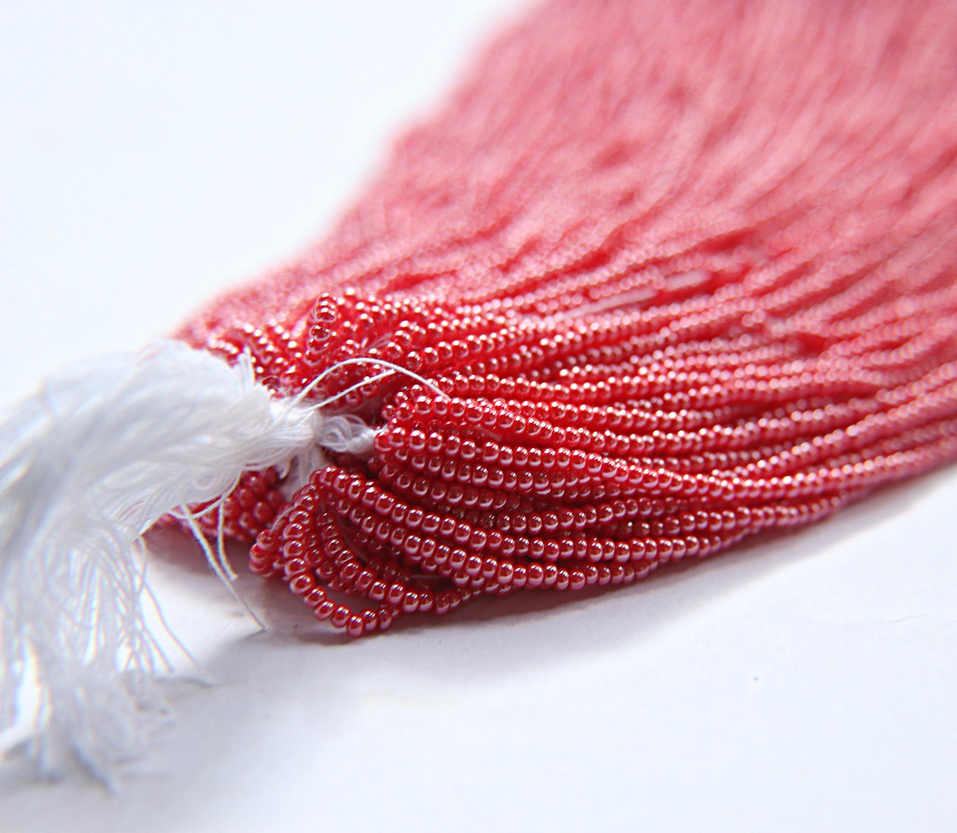 11/0 Czech Seed Bead Pearl Red 1/5/25/50/100 Full hanks Preciosa Ornella loose beads, mix beads, embroidery materials, NATIVE supplies