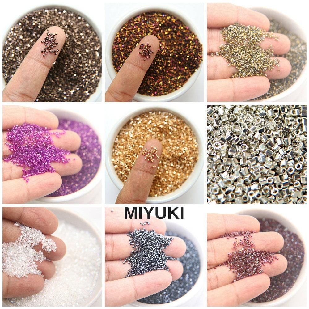 15/0 MIYUKI Hex Opaque Cream Luster Japanese Beads 10/20/50/100 Grams embroidery materials Jewelry making beads, vintage beads, premium