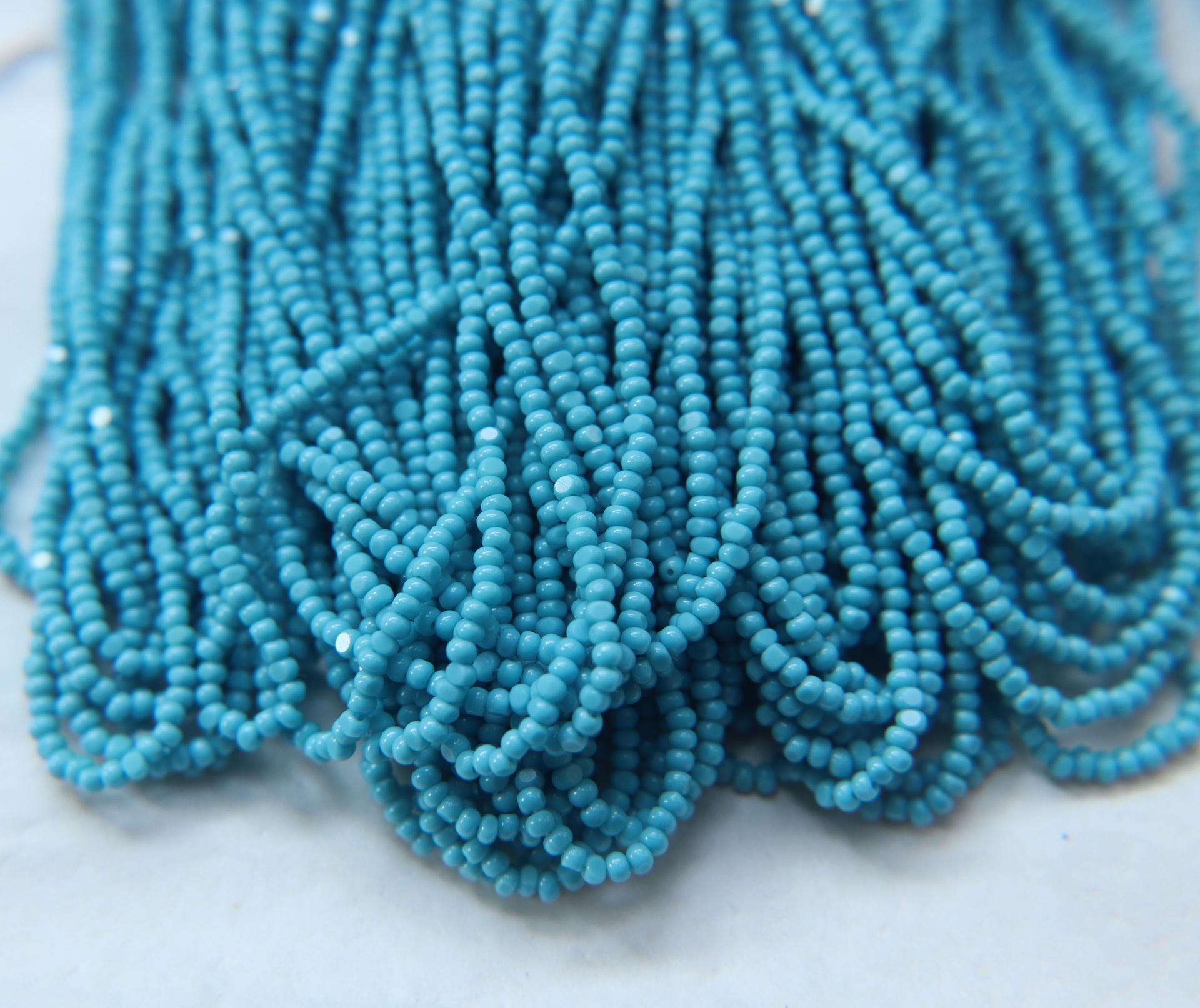 11/0 Hanks Charlotte Cut Beads Premium Turquoise Blue Opaque 1/5/25/50/100 Hanks 2.0mm PREMIUM beads craft supplies, embroidery materials