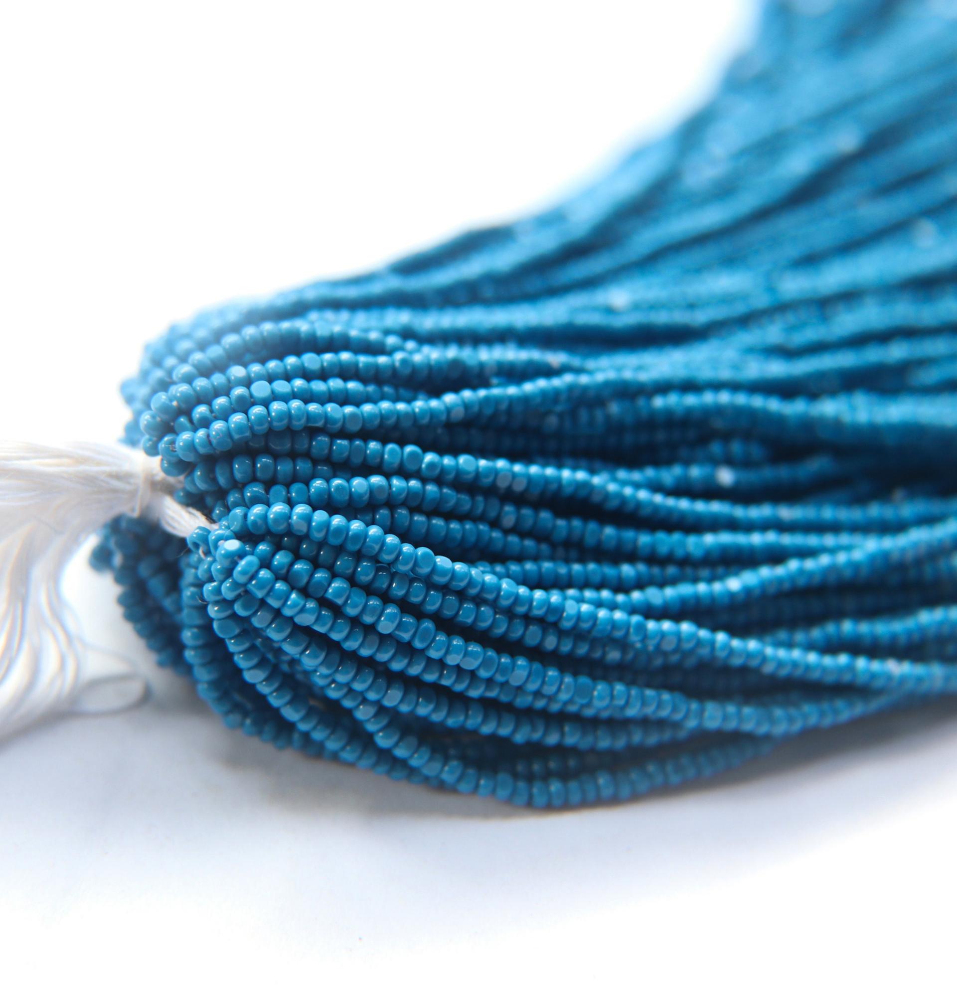 11/0 Hanks Charlotte Cut Beads 23040 Slate Blue Opaque 1/5/25/50/100 Hanks 2.0mm indian beads, glass beads, jewelry supply, findings, craft