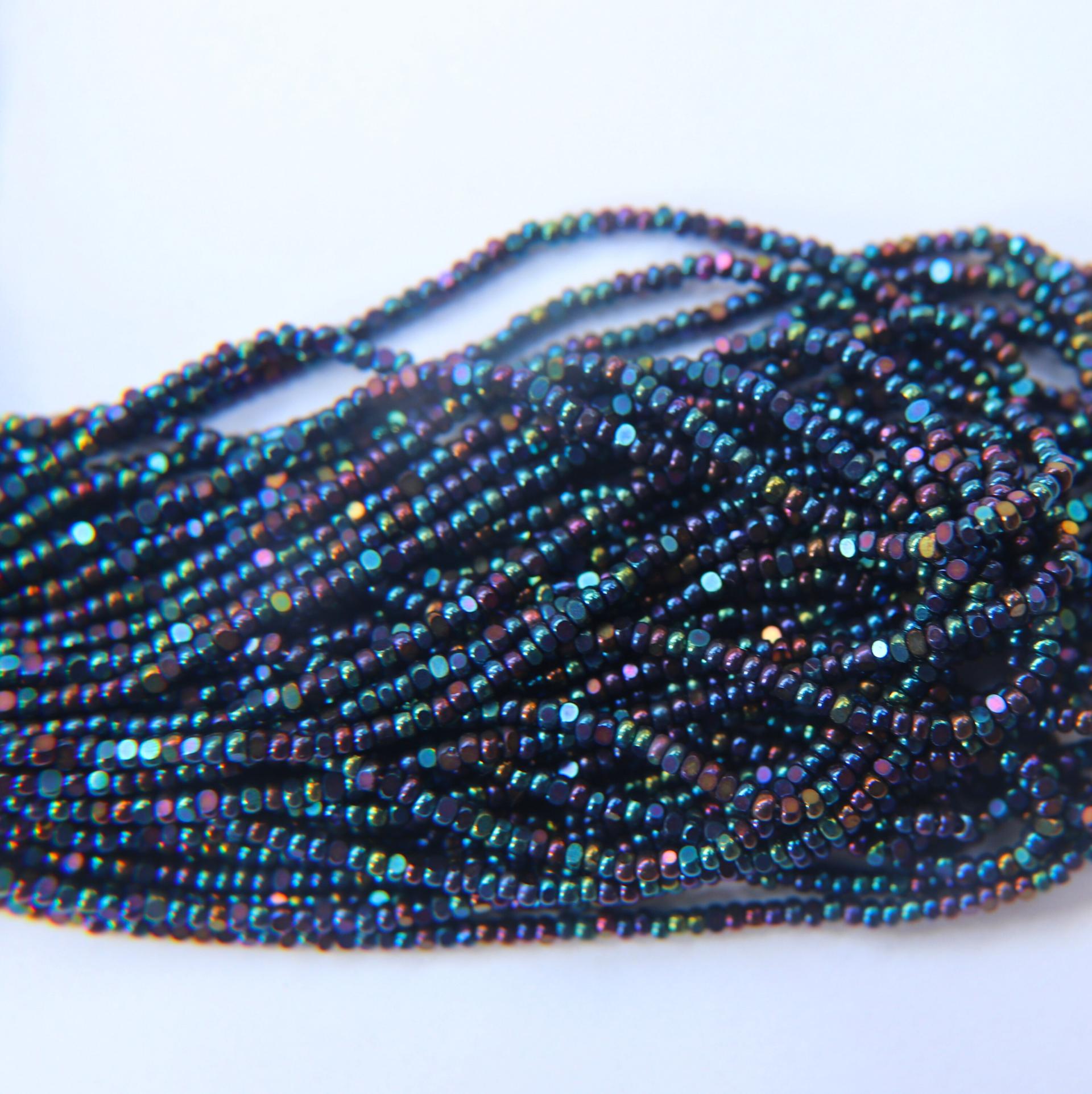 11/0 Hanks Charlotte Cut Beads Metallic IRIS 1/5/25/50/100 Hanks 2.0mm glass beads, jewelry supply, findings, craft supply, vintage