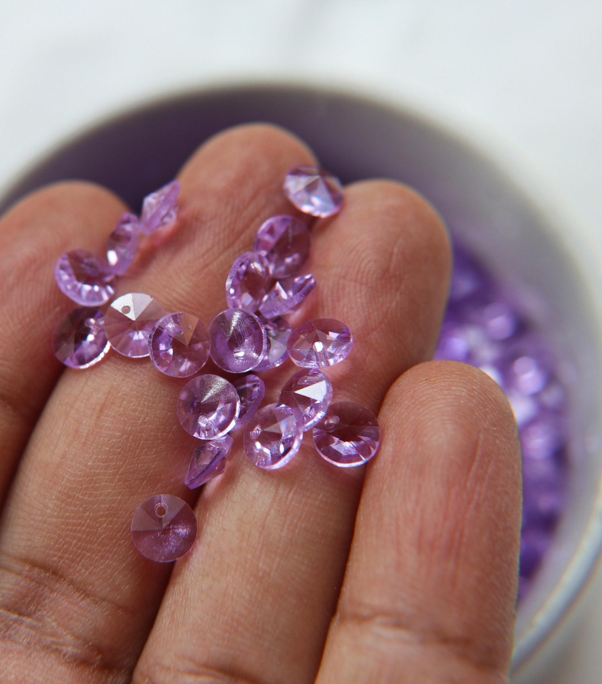 6mm SWAROVSKI 6428 Rivoli Crystal Pendant Beads in Violet 2/4/24/72/144 Pieces PREMIUM Materials
