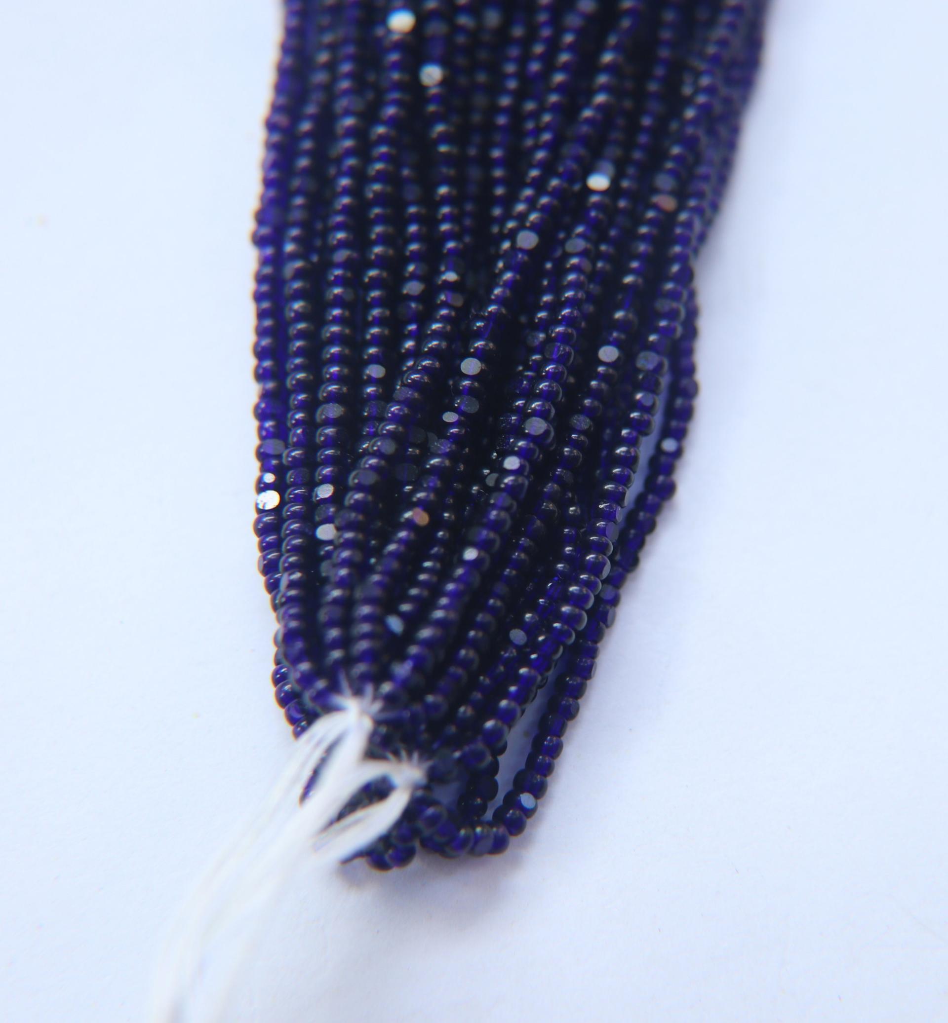 11/0 Charlotte true Cut Beads Deep Cobalt Transparent 10/20/50/250/500 Grams faceted seed beads embroidery materials, jewelry making