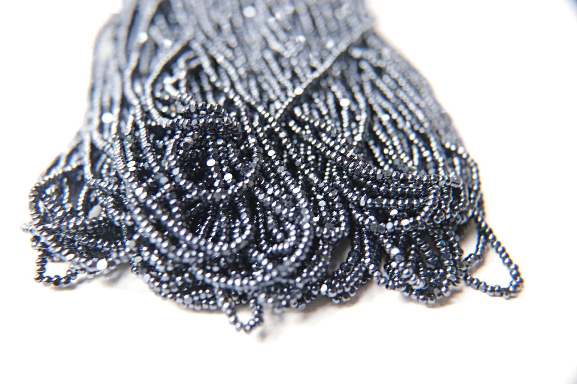 11/0 Hanks Charlotte Cut Beads METALLIC BLUE 1/5/25/50/100 Hanks 2.0mm glass beads, jewelry supply, findings, craft supply, vintage beads