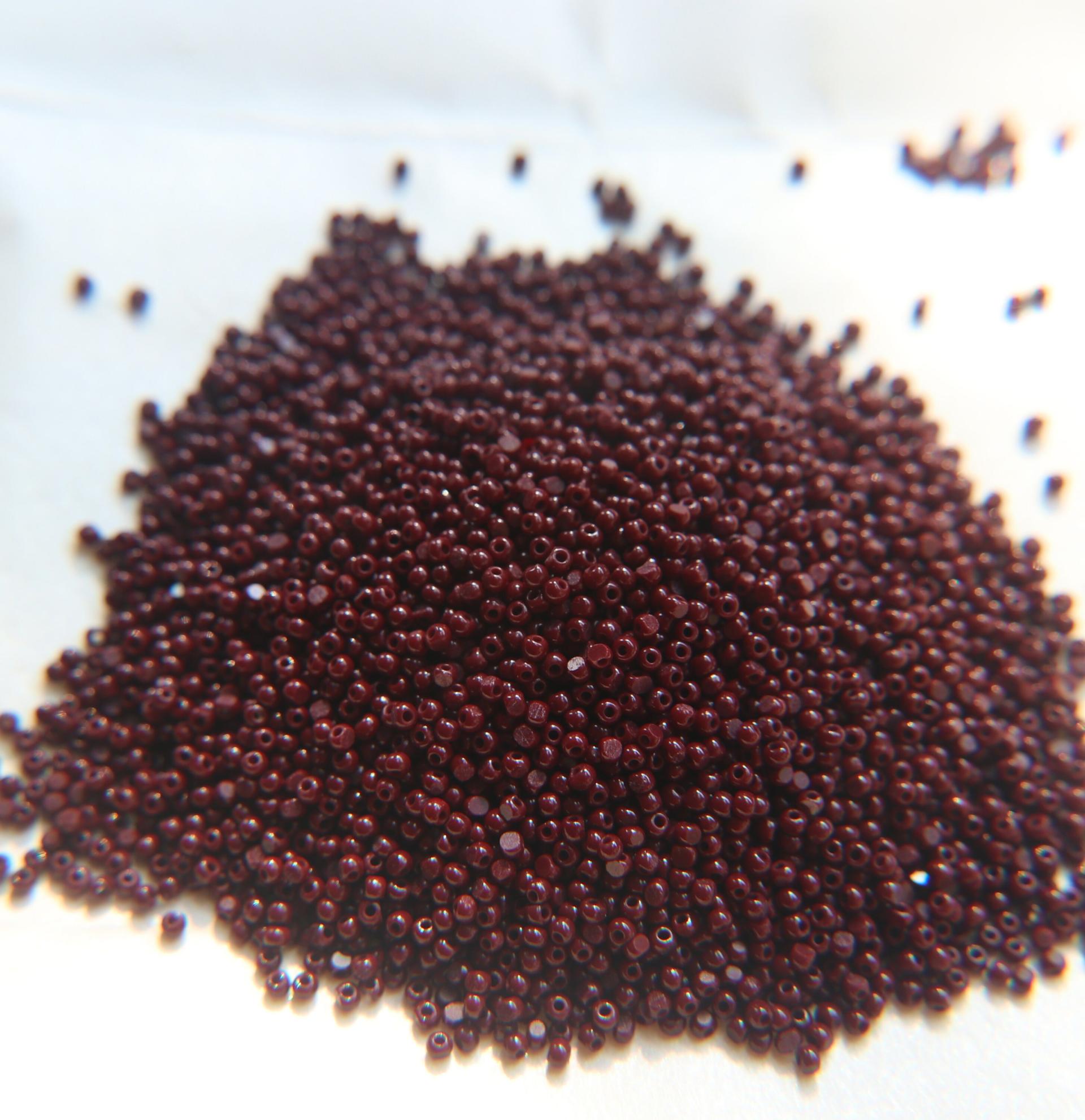 13/0 Charlotte true Cut Beads 1.6MM Opaque Chocolate Brown 5/10/20/50/250/500 Grams jewelry supply, findings, native supply, vintage beads