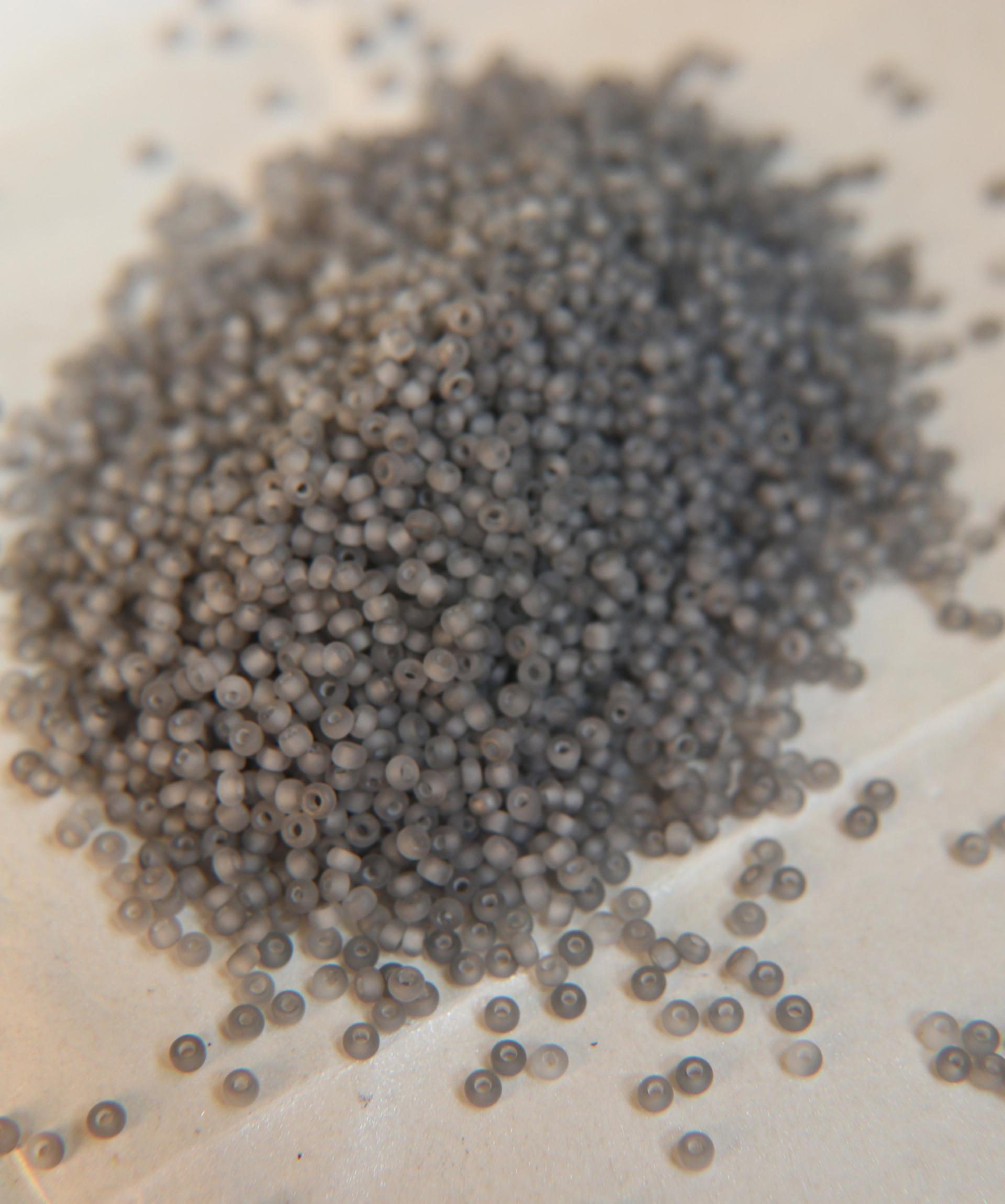 11/0 Crystal Frosted Gunmetal SEED BEADS PRECIOSA Traditional Czech Beads™ 50/100/500 Grams Jewelry making beads, vintage beads