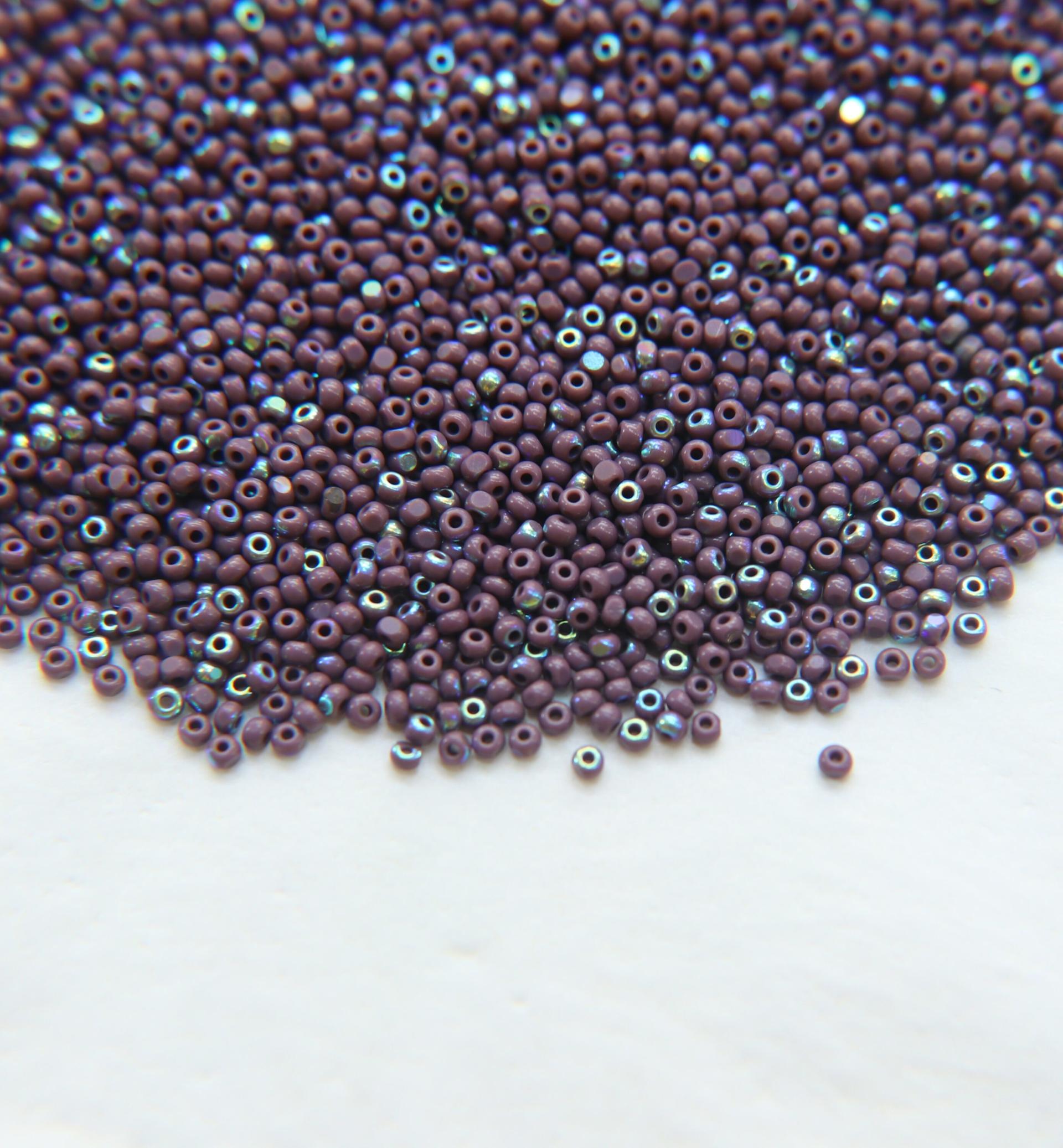 11/0 Charlotte Cut Beads Patina Opaque Amethyst Aurore Boreale 10/20/50/250/500 Grams PREMIUM MATERIALS