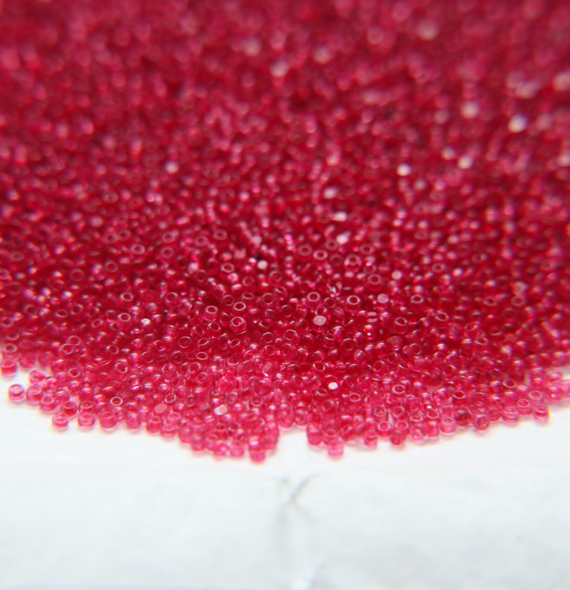 11/0 Charlotte Cut Beads Indian Pink Transparent (Dyed) 10/20/50/250/500 Premium Seed beads, jewelry making
