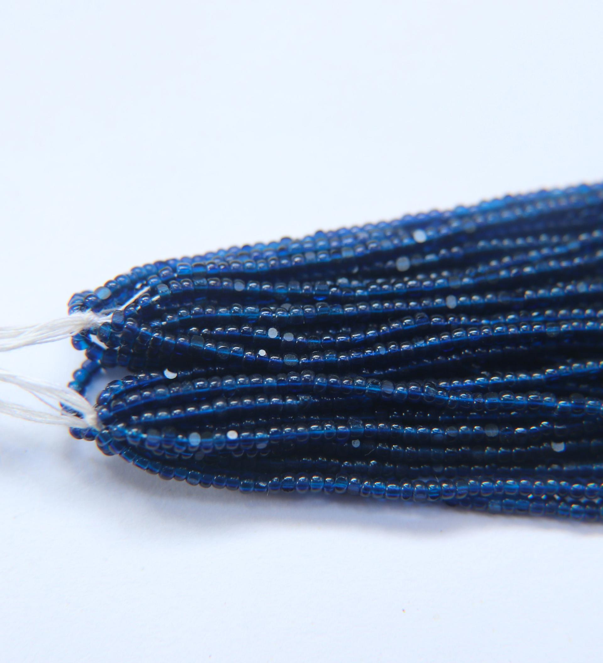 11/0 Hanks Charlotte Cut Beads 60100 Montana Transparent 1/5/25/50/100 Hanks 2.0mm glass beads, jewelry supply, findings, craft supply